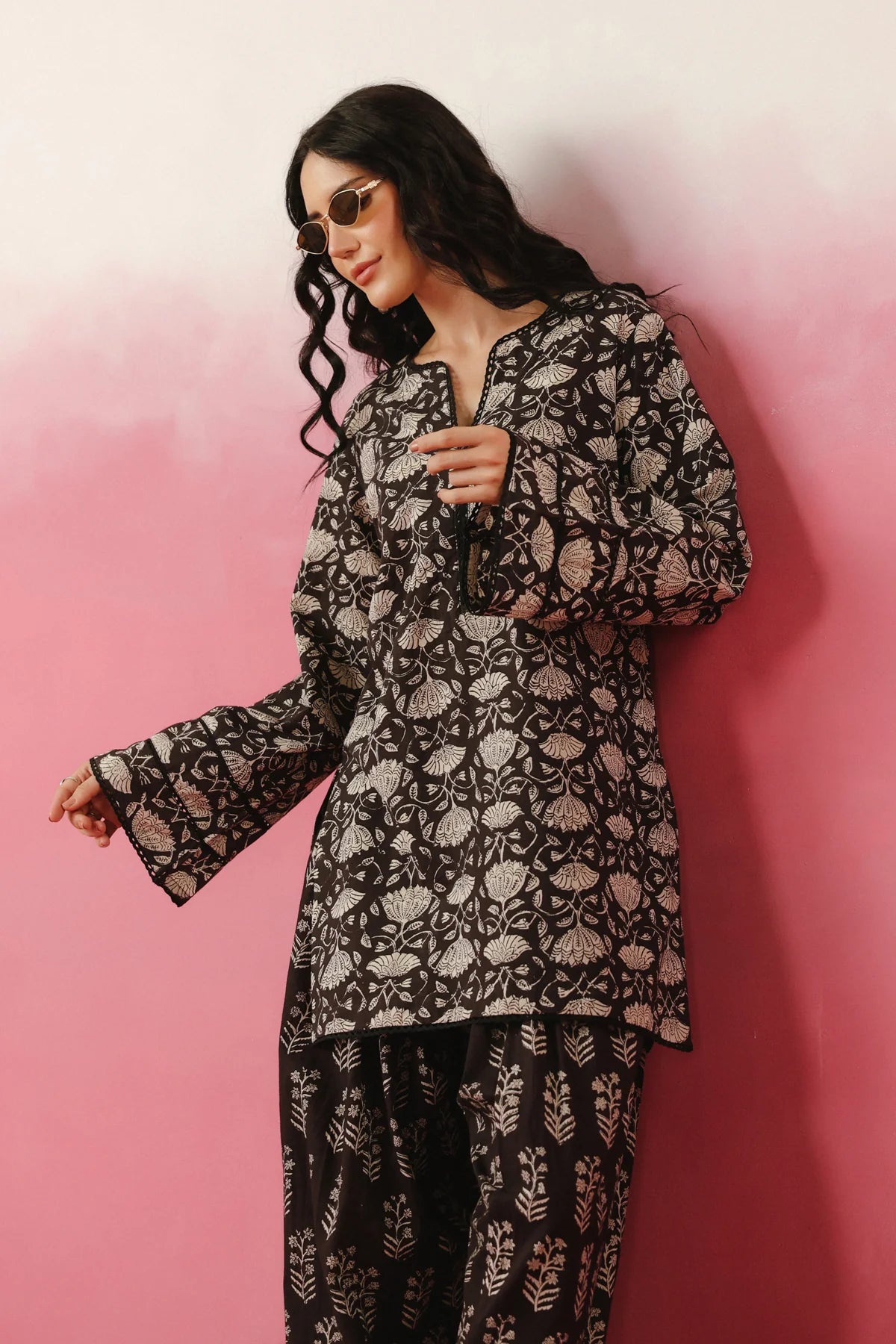 Pure Cotton Hand Block Printed Farshi Kurta Set