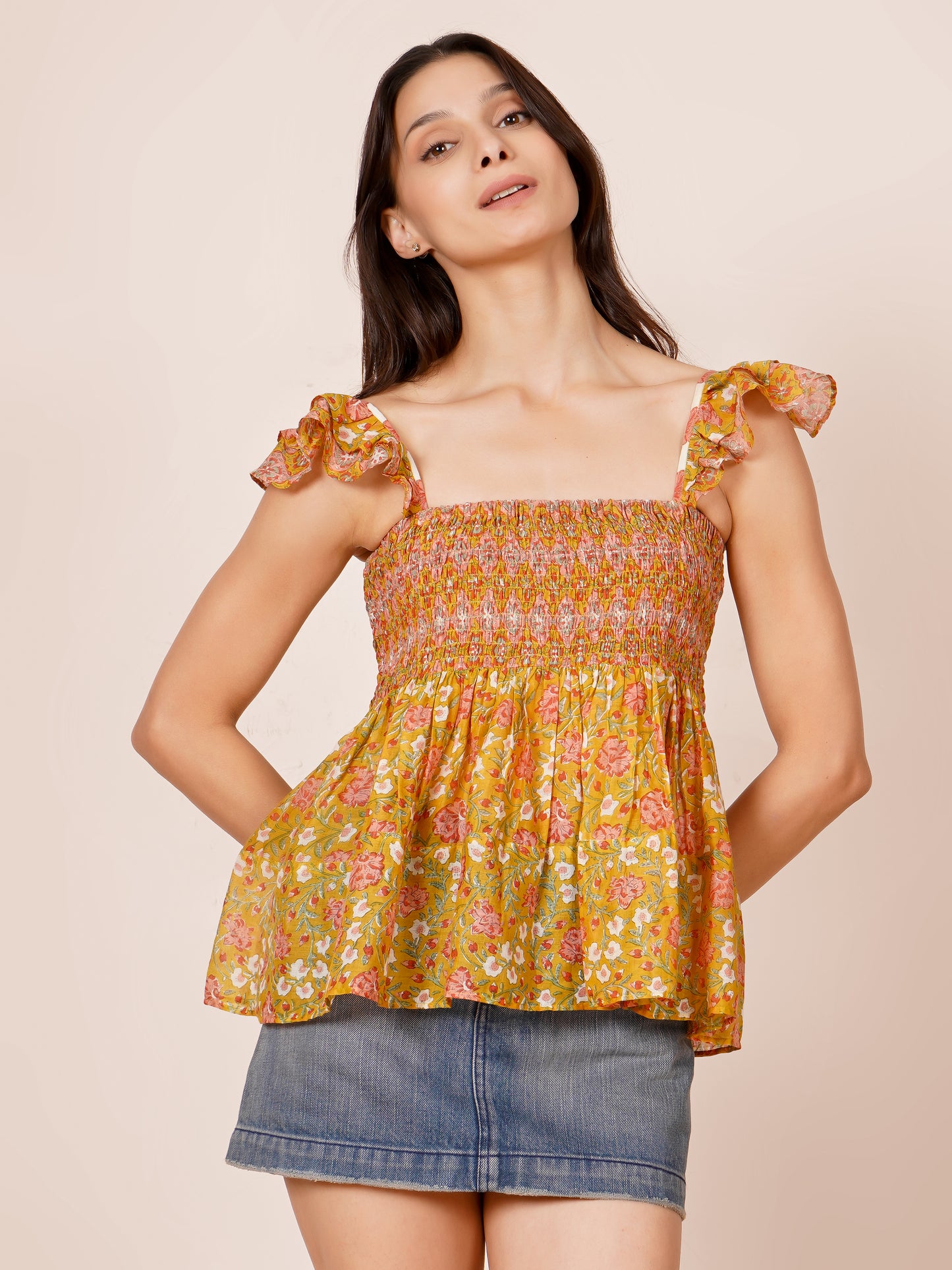 Printed Bobbin Elastic Top