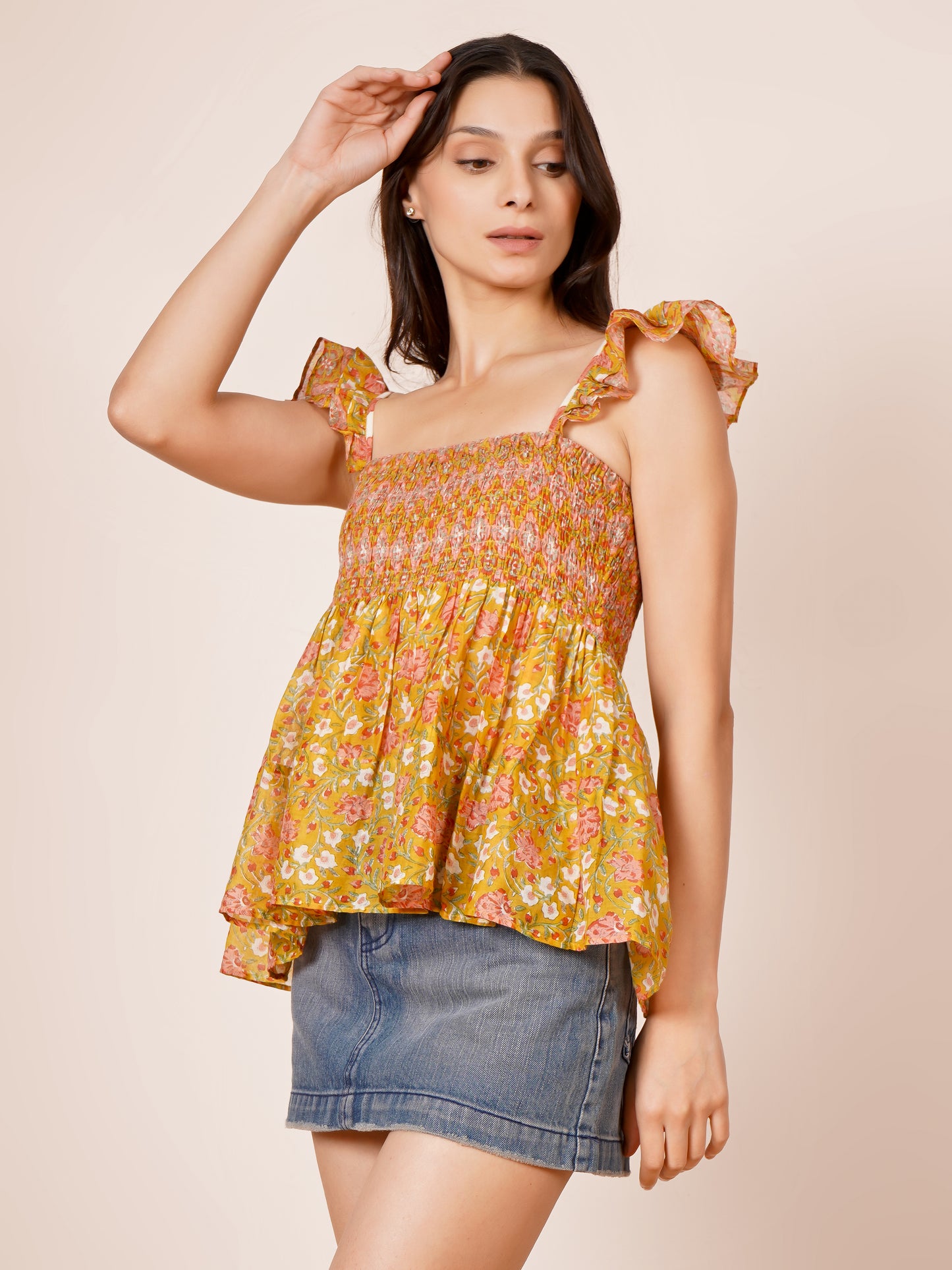 Printed Bobbin Elastic Top