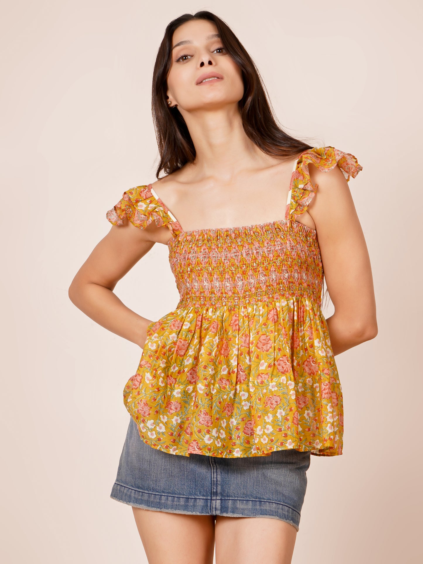 Printed Bobbin Elastic Top