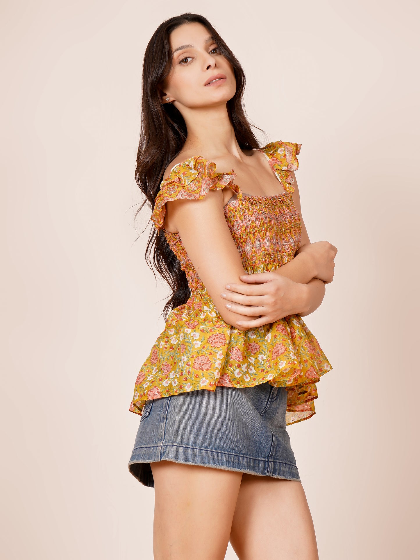 Printed Bobbin Elastic Top