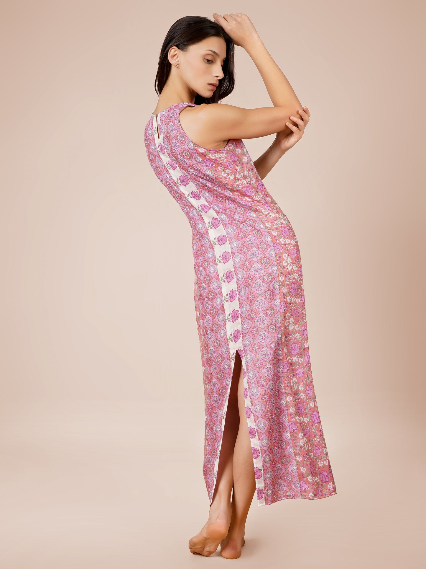 Printed Midi Bodycon Dress
