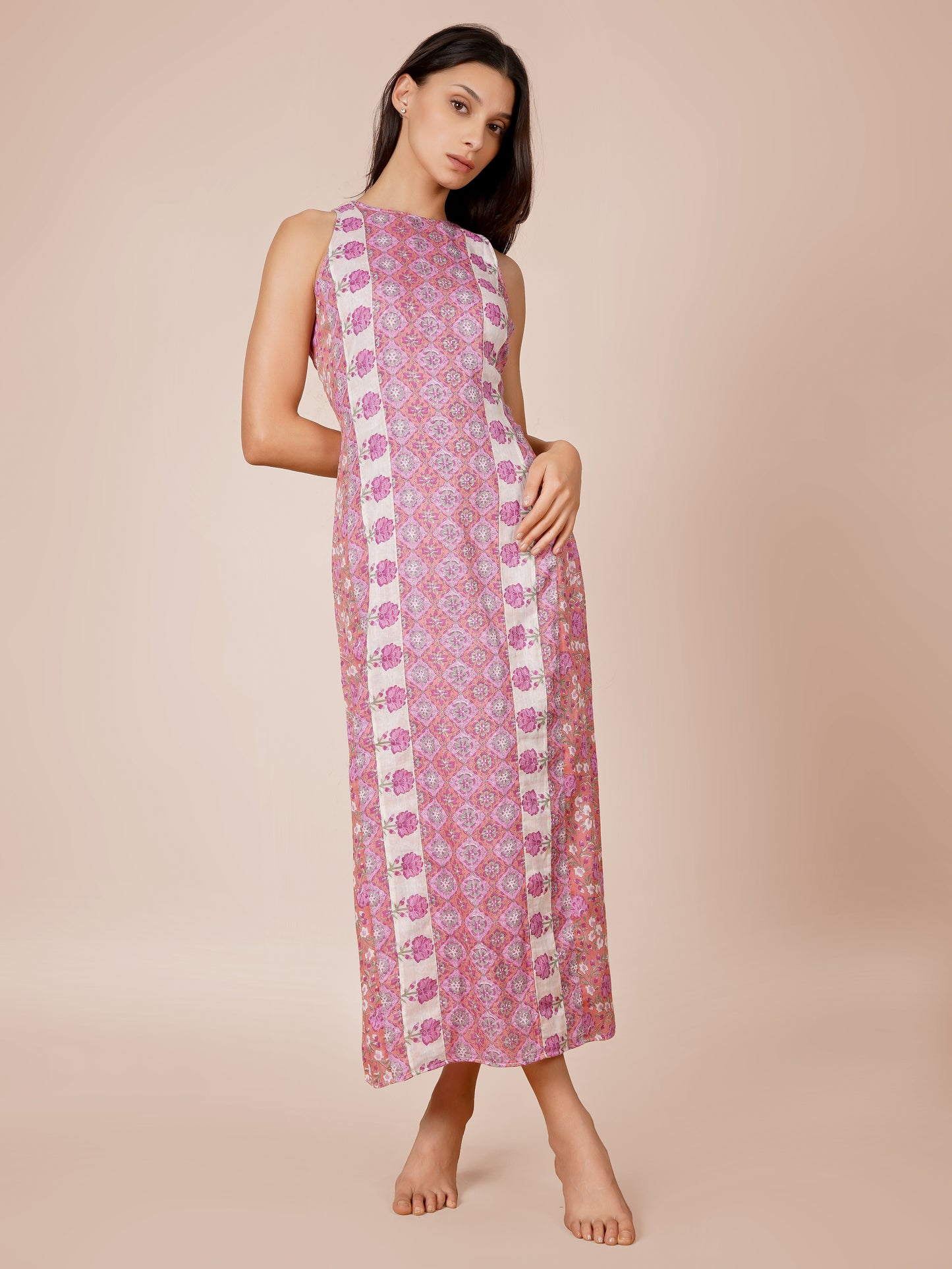 Printed Midi Bodycon Dress