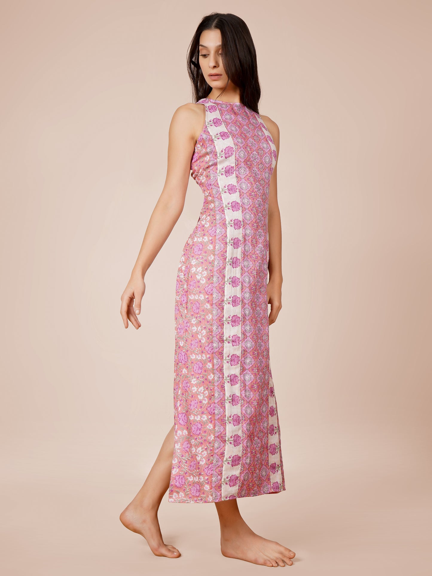 Printed Midi Bodycon Dress
