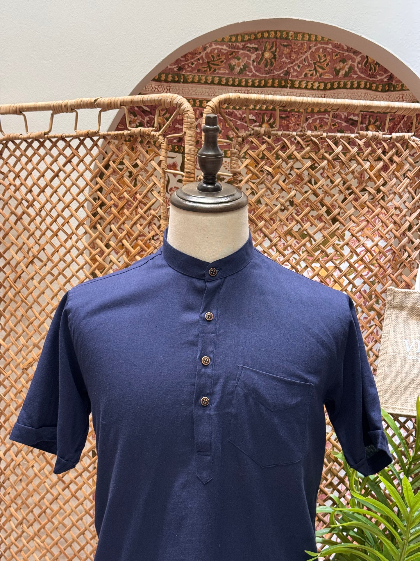 Navy Blue Kurta