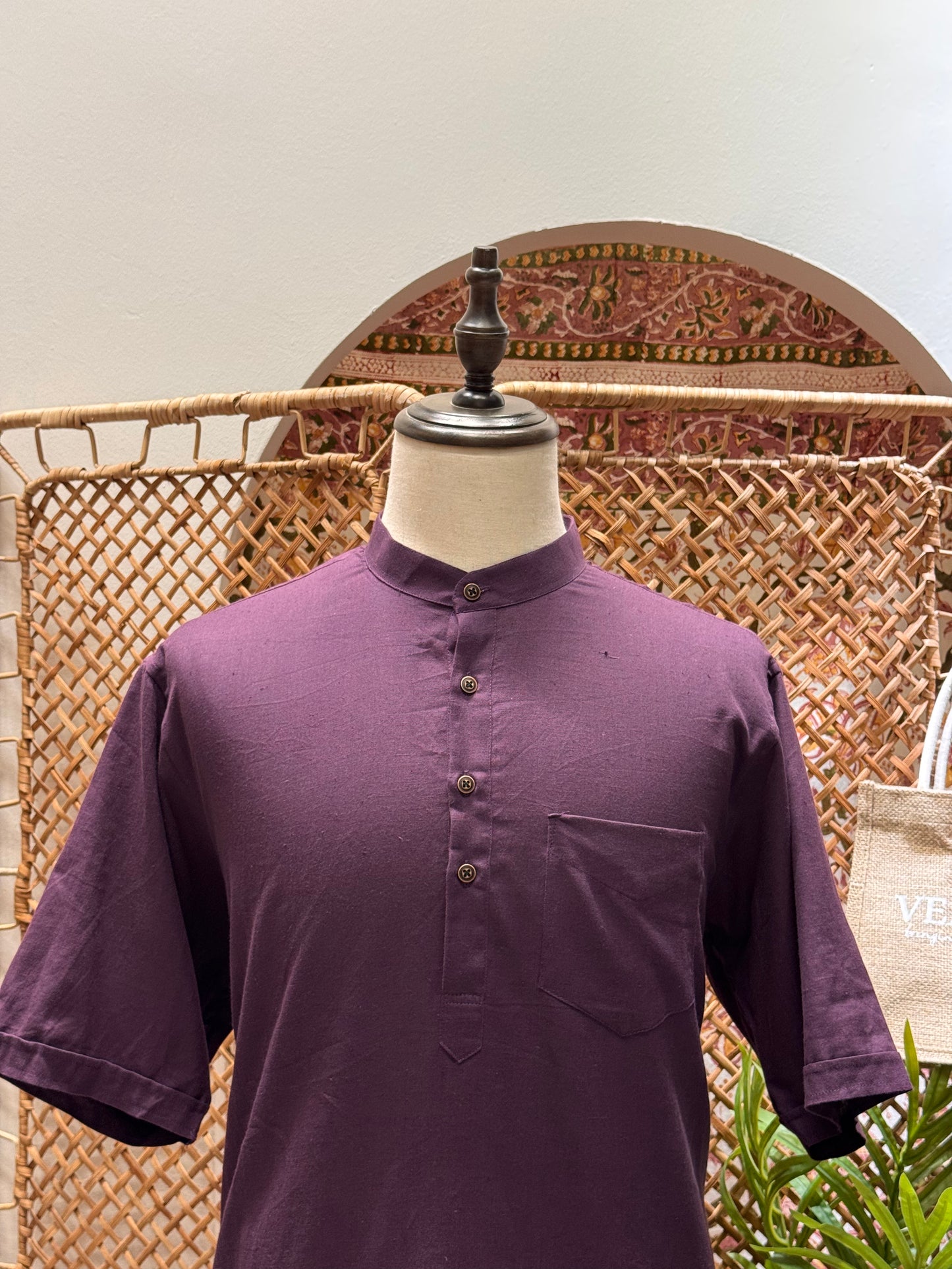 Plum Kurta