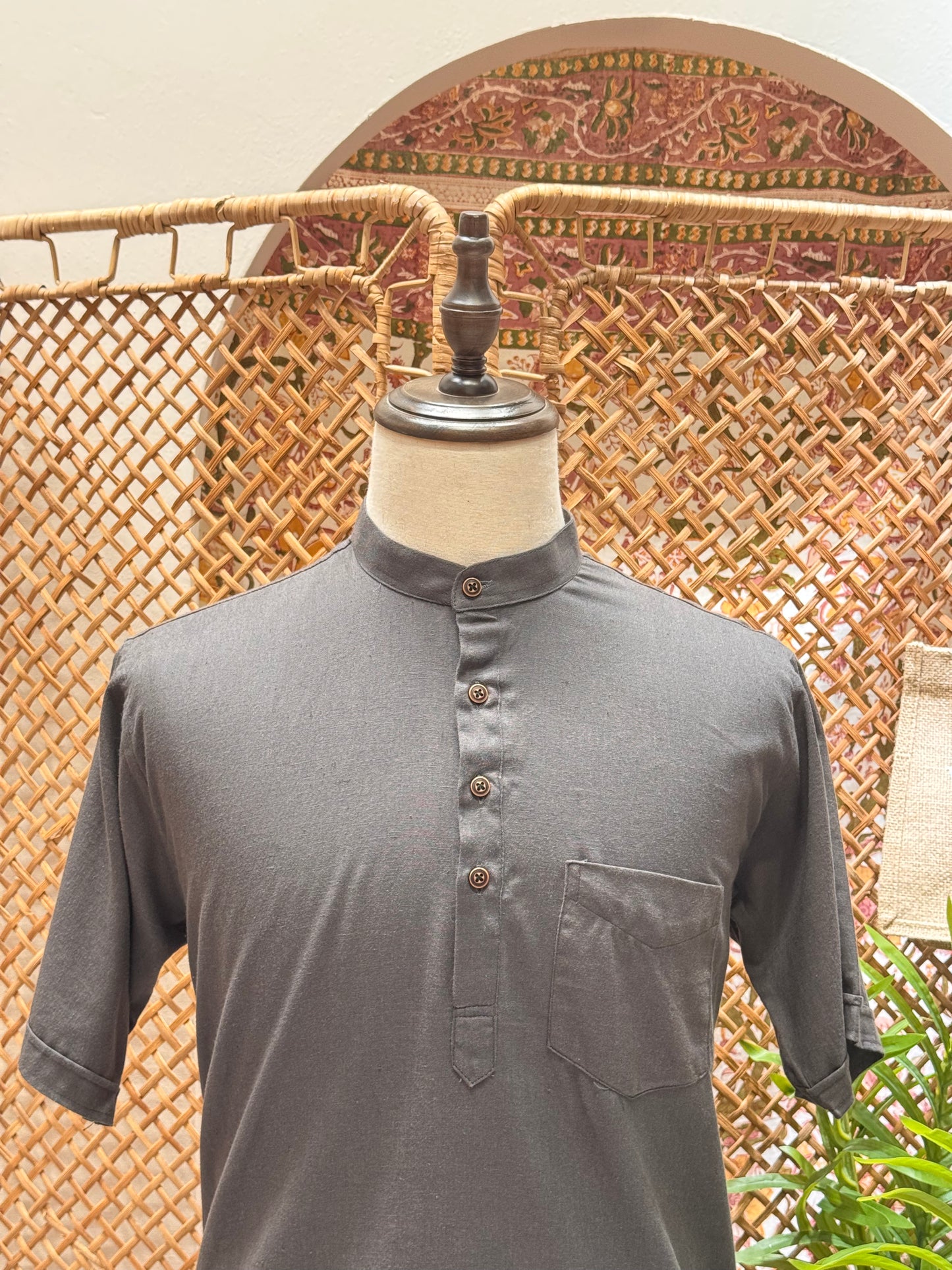 Gray Kurta