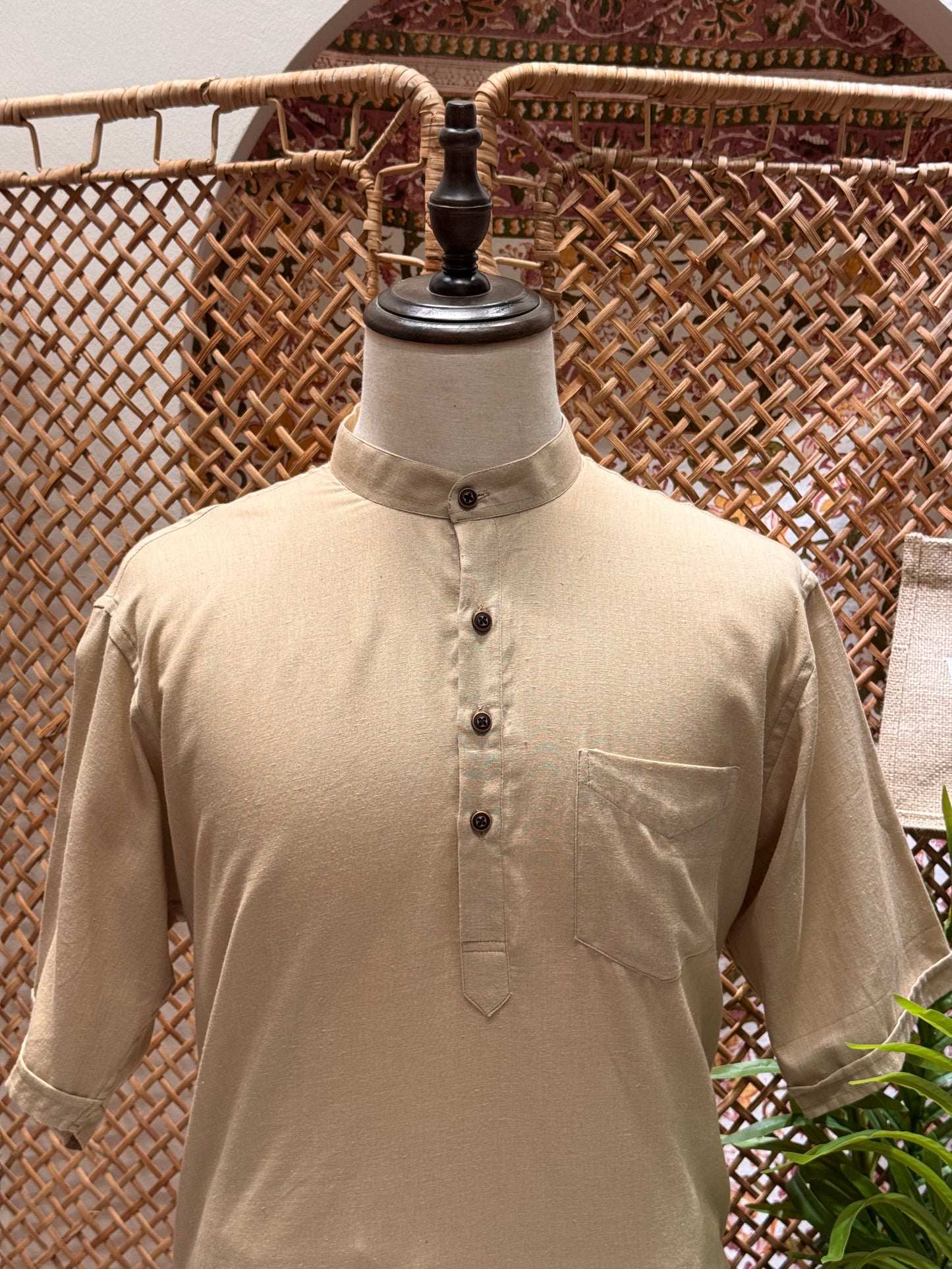 Beige Kurta
