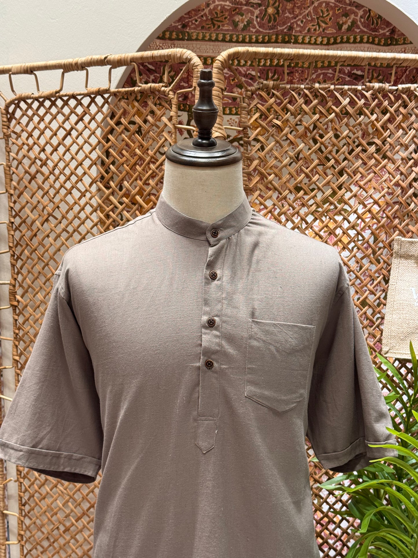 Taupe Kurta