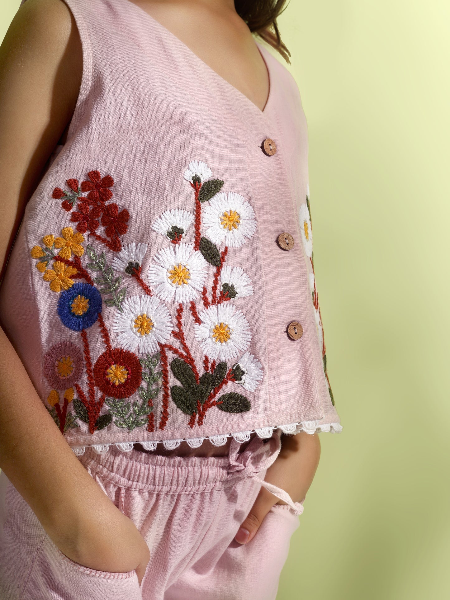 Jiyara Embroidered Jacket with Pants
