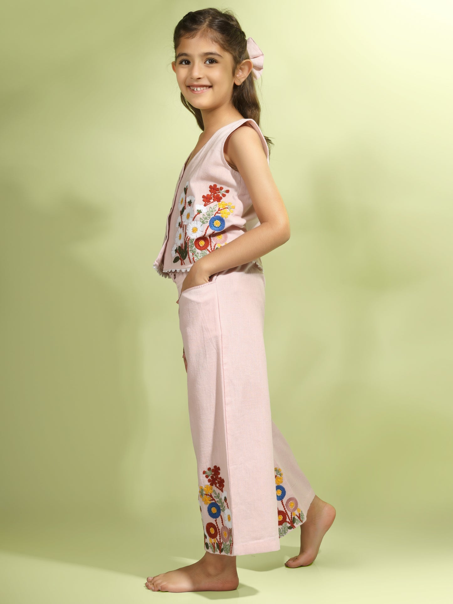 Jiyara Embroidered Jacket with Pants