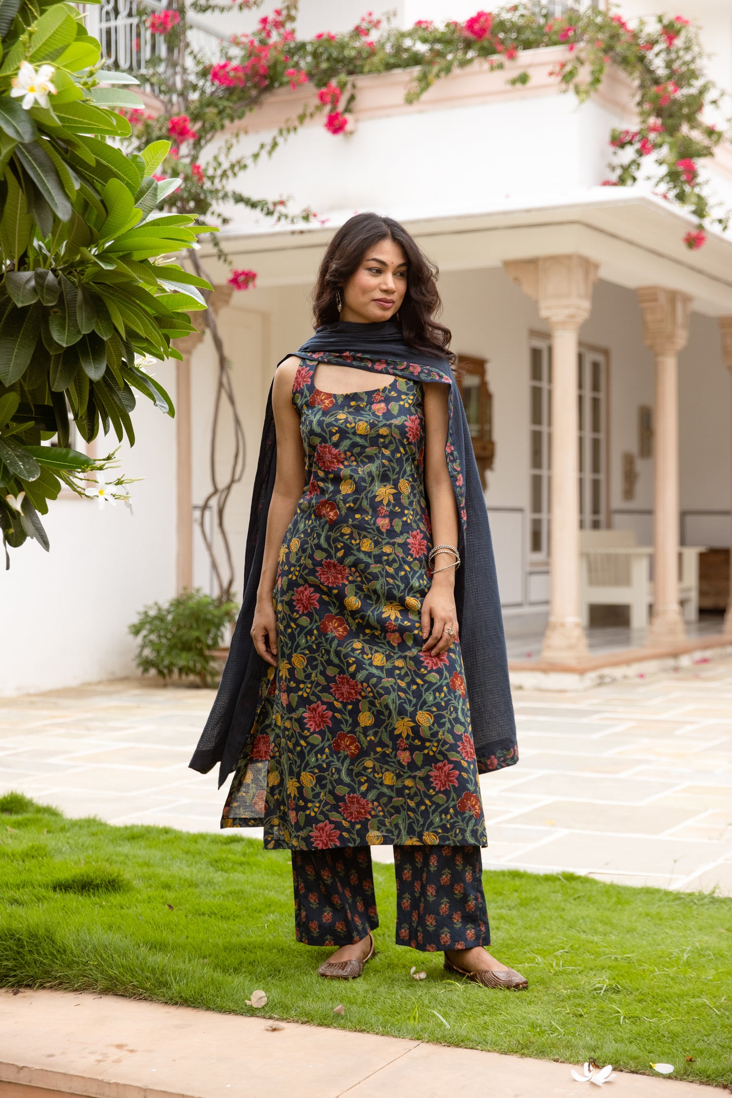 Azure Jaal Sleeveless