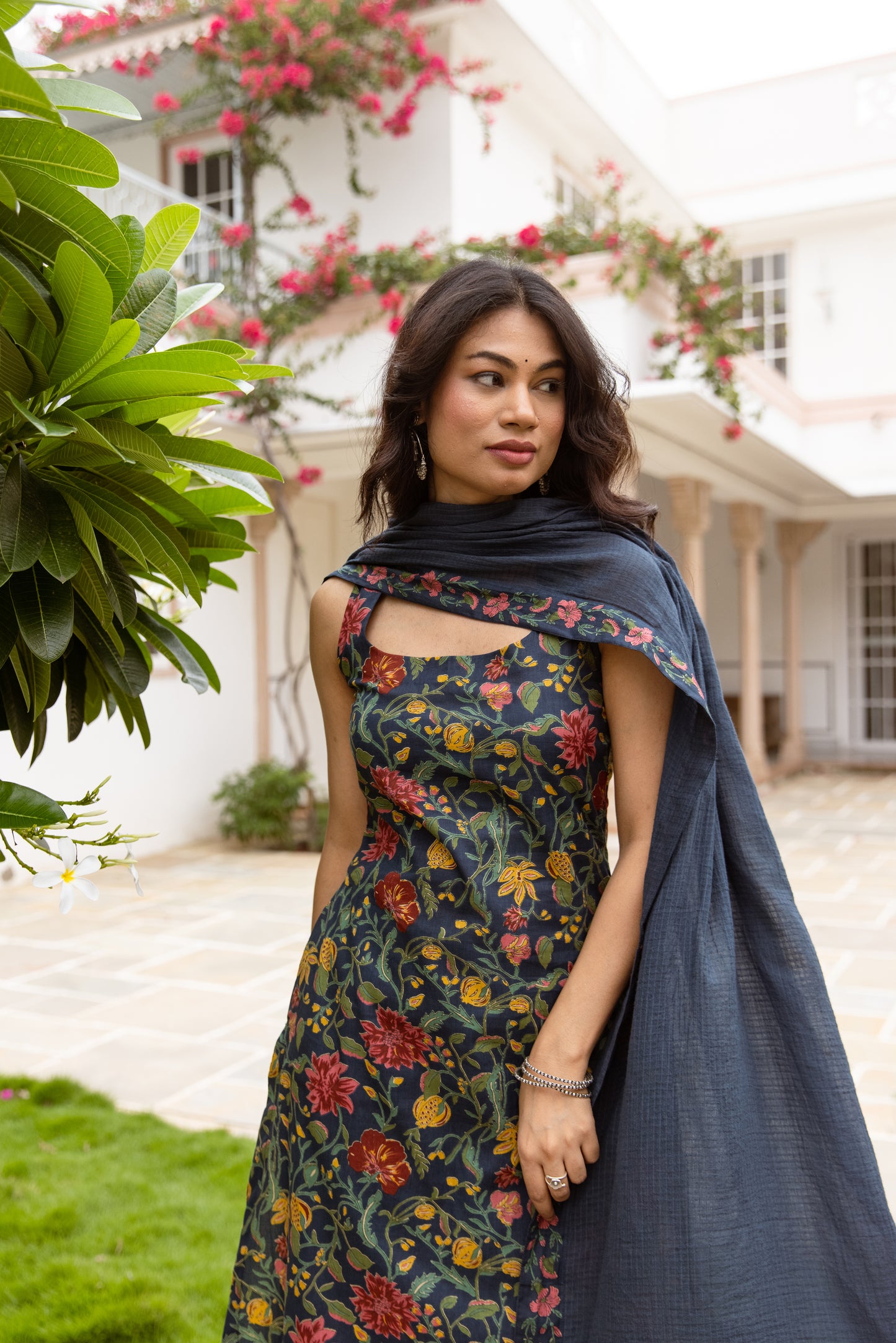 Azure Jaal Sleeveless