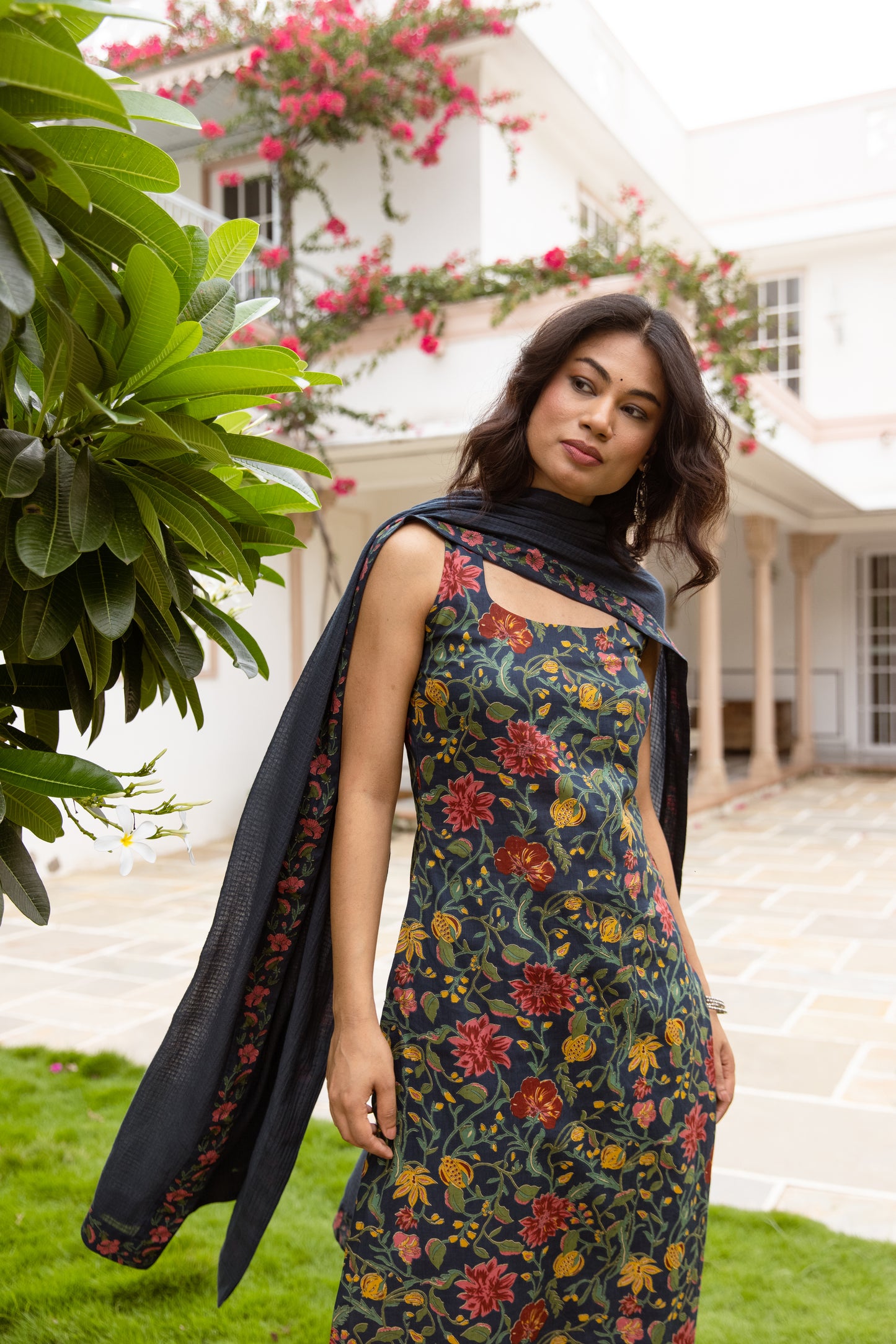 Azure Jaal Sleeveless