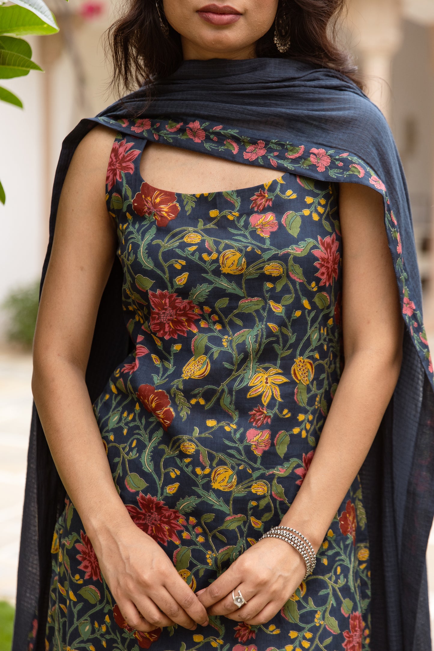 Azure Jaal Sleeveless