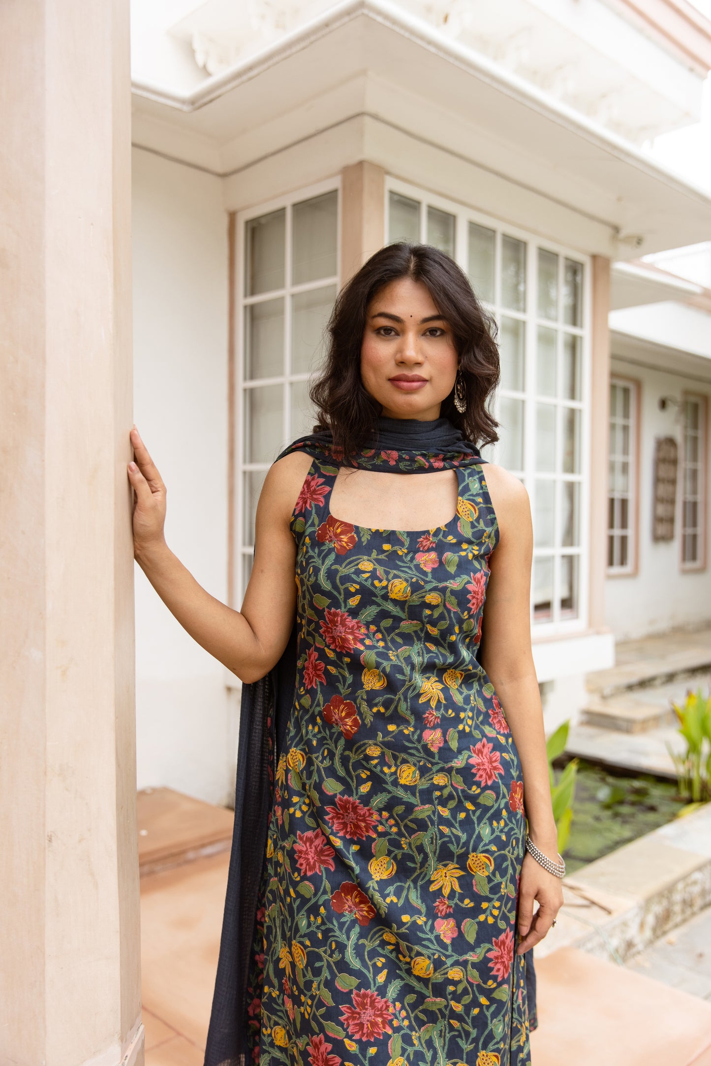 Azure Jaal Sleeveless