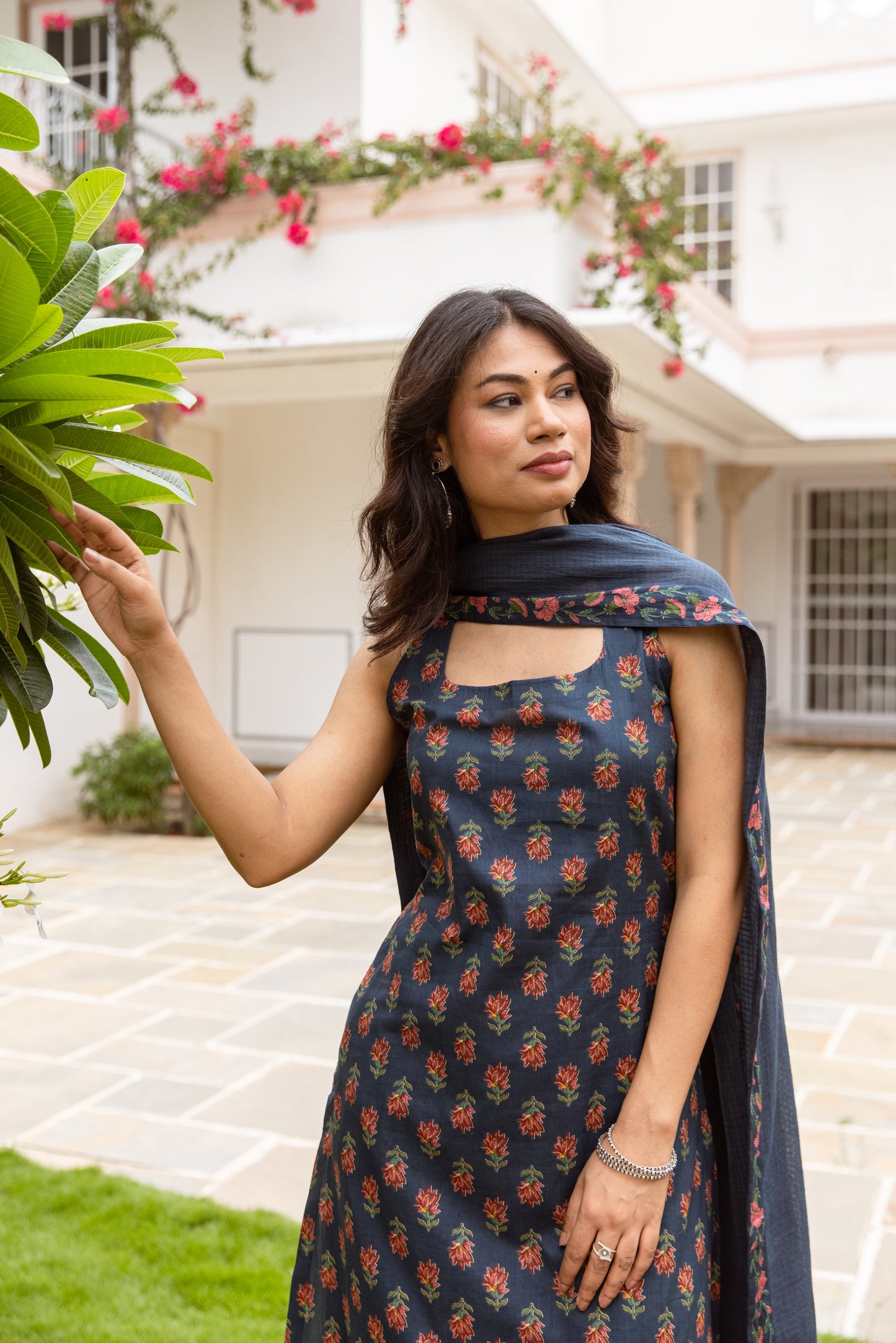 Azure Butti Sleeveless