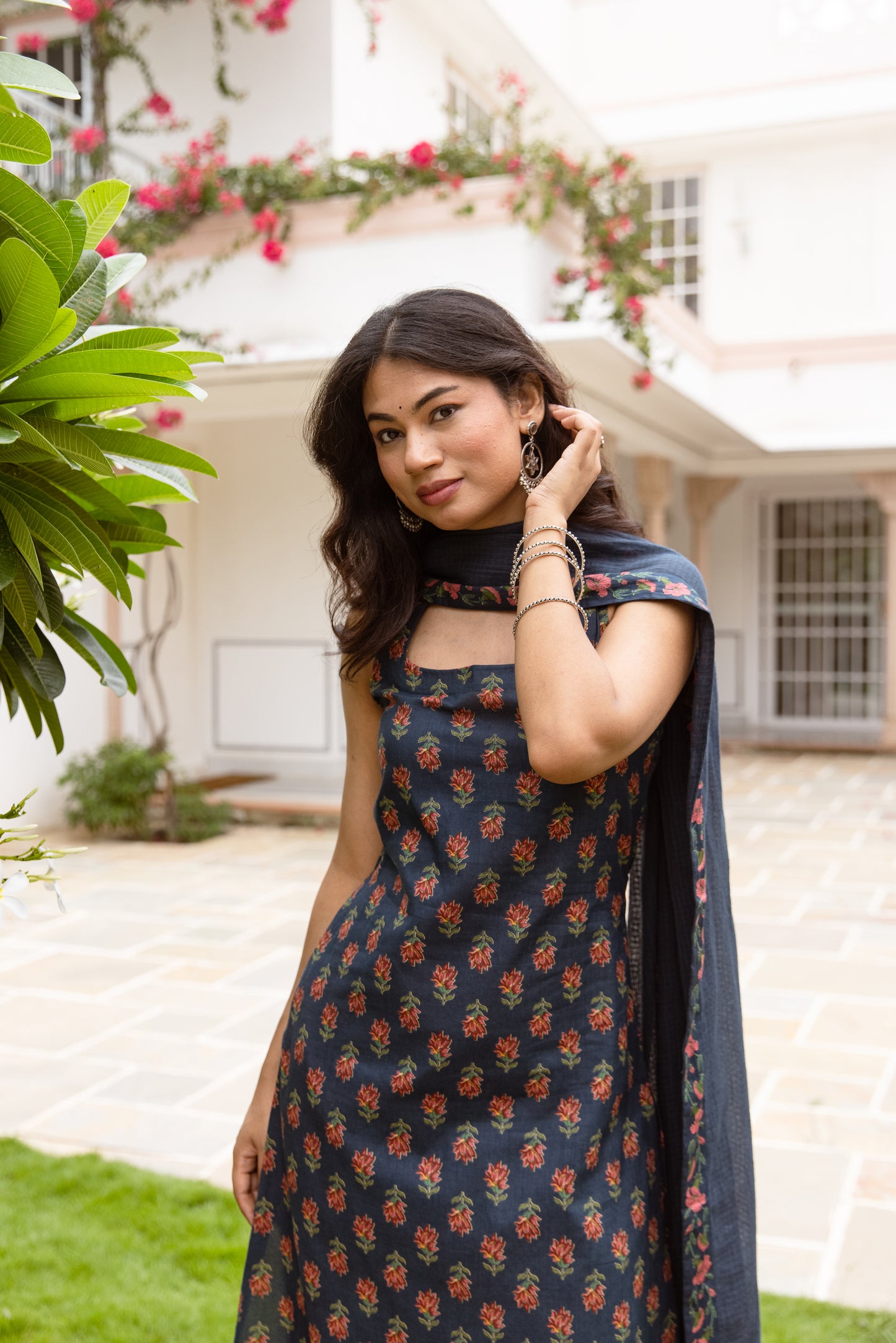 Azure Butti Sleeveless