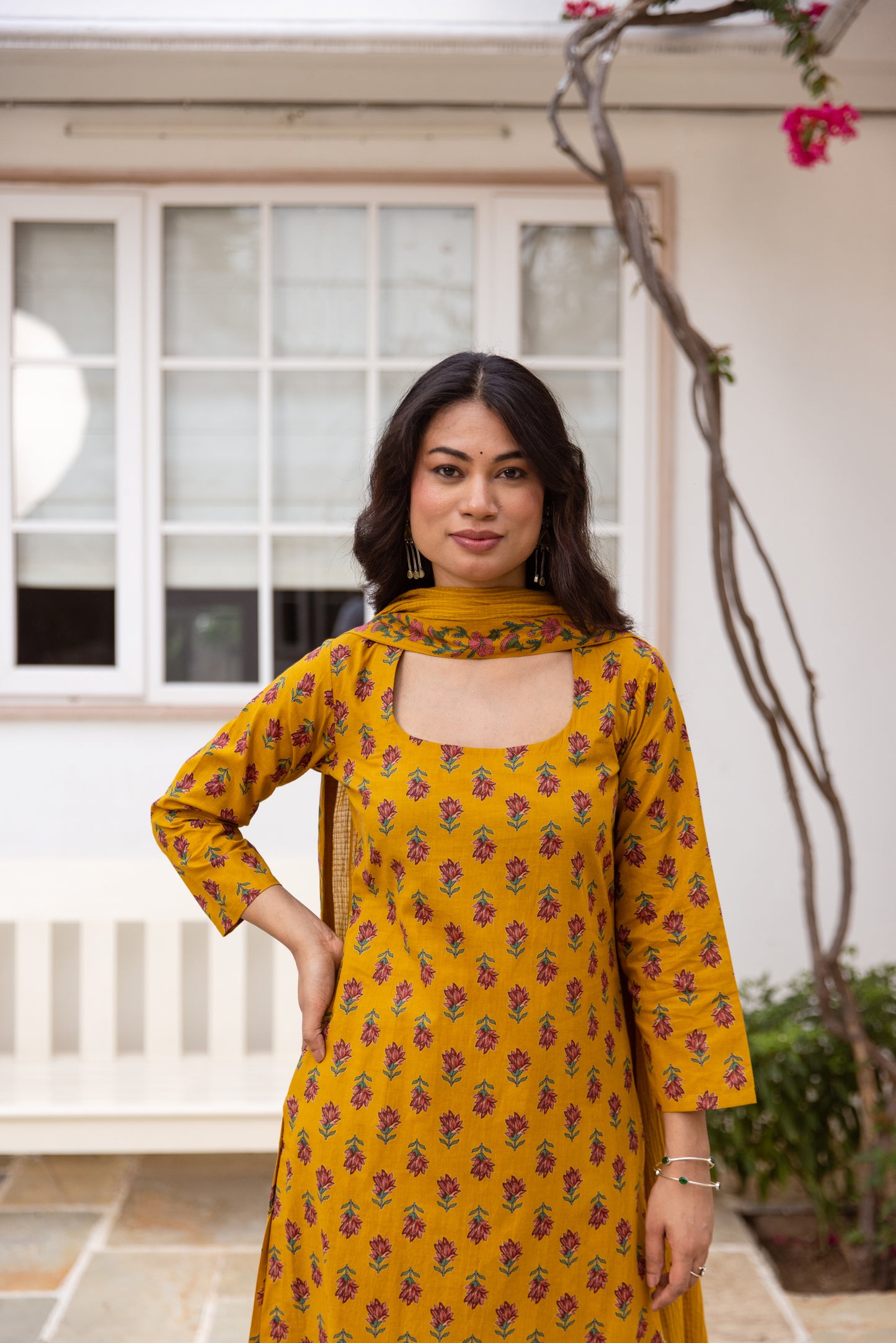 Saffron Butti Sleeved