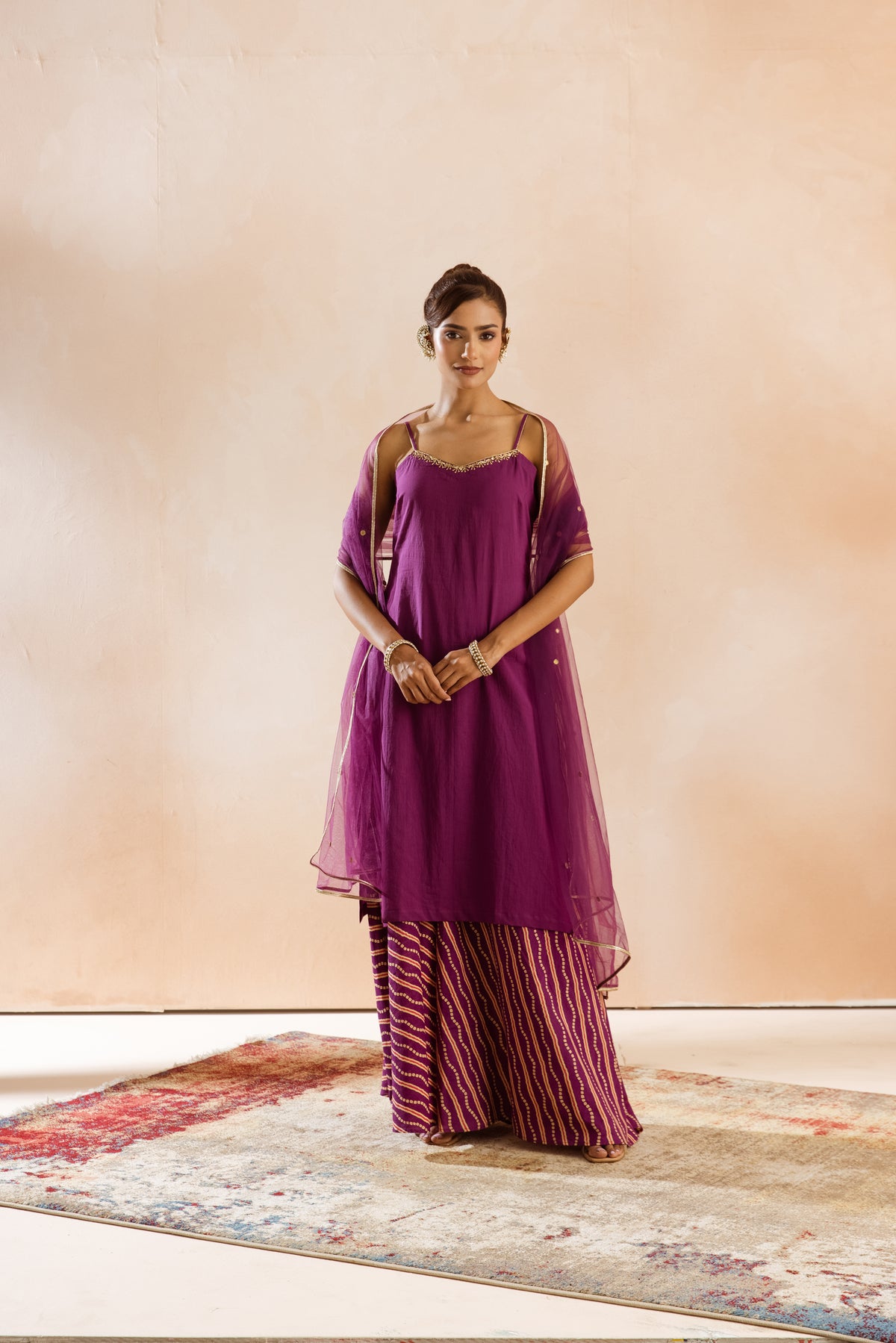 Jamun Thin Strap-The Line (Purple)