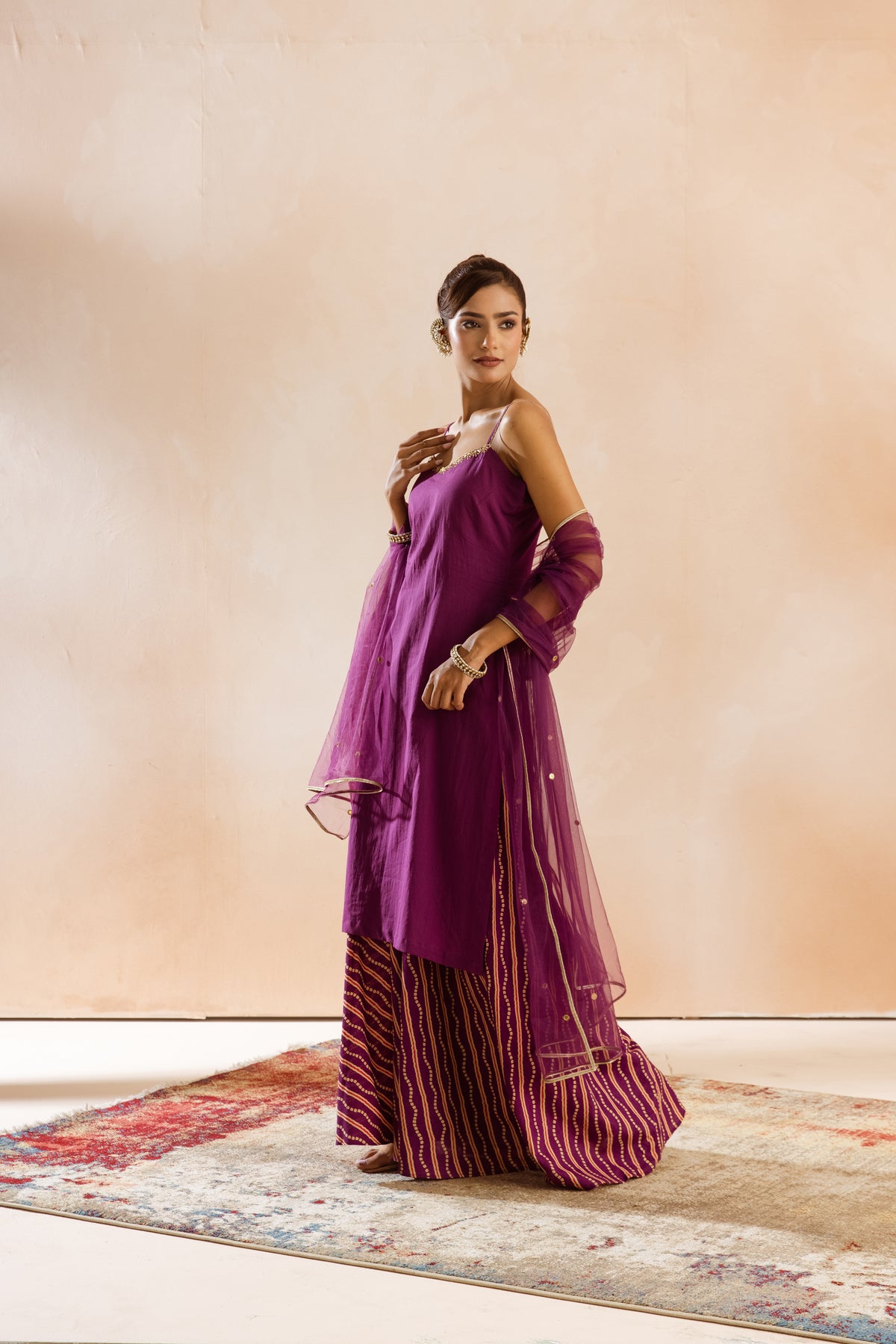Jamun Thin Strap-The Line (Purple)