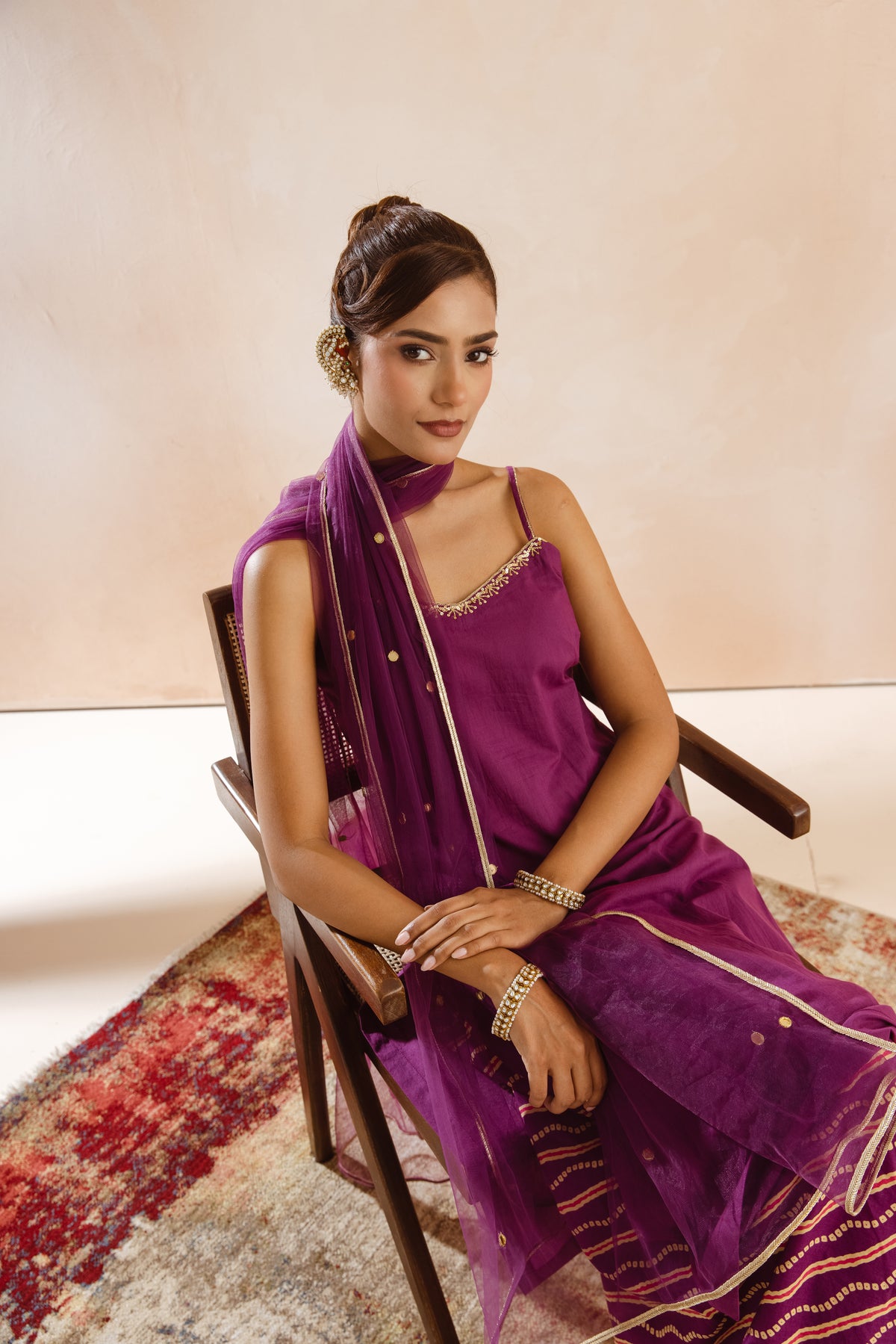 Jamun Thin Strap-The Line (Purple)