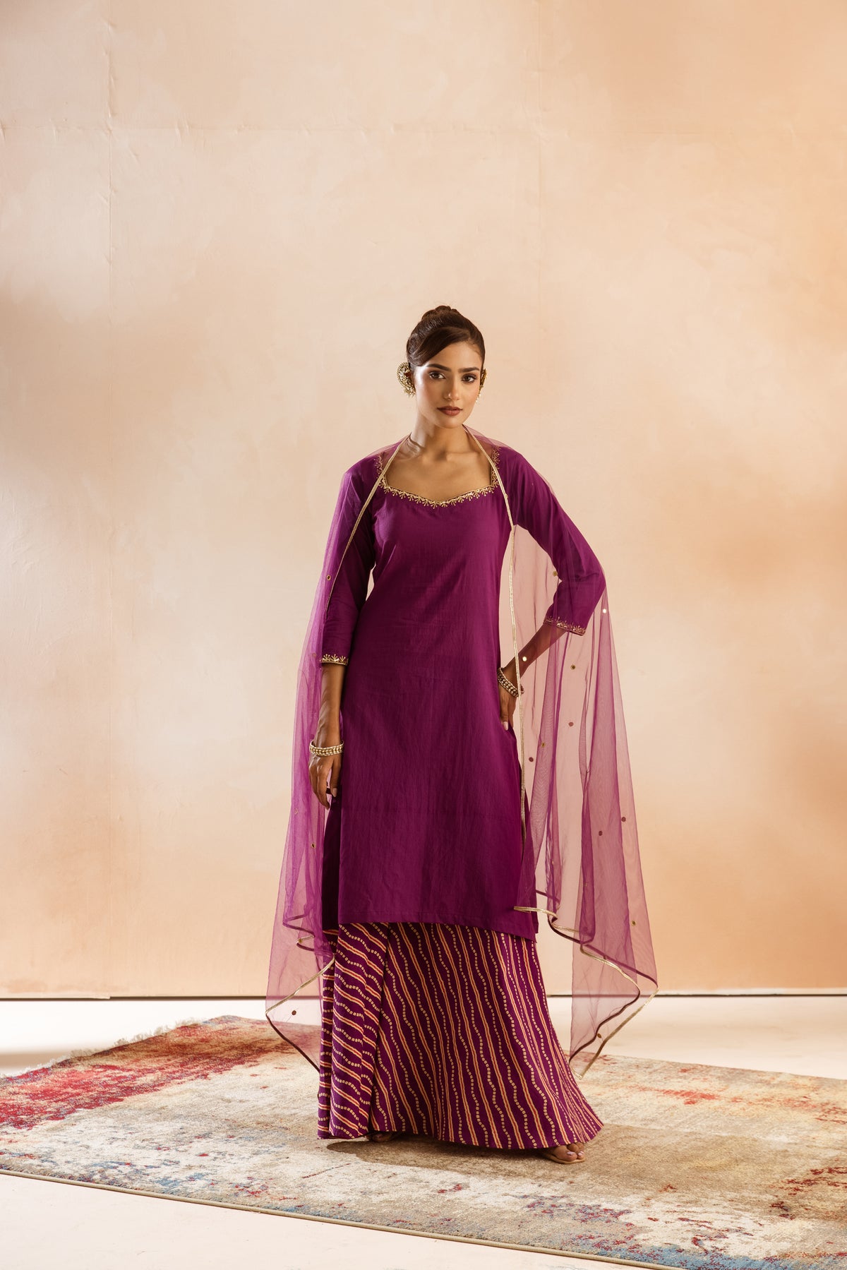 Jamun Sleeved-The Line (Purple)
