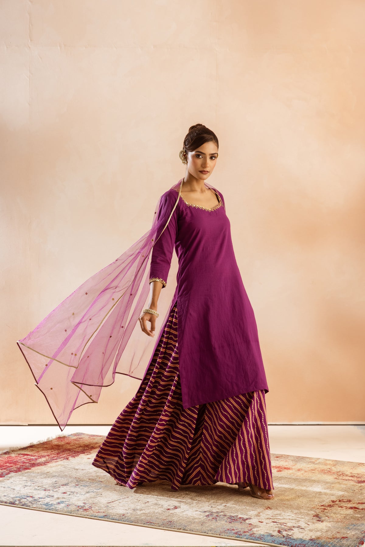 Jamun Sleeved-The Line (Purple)