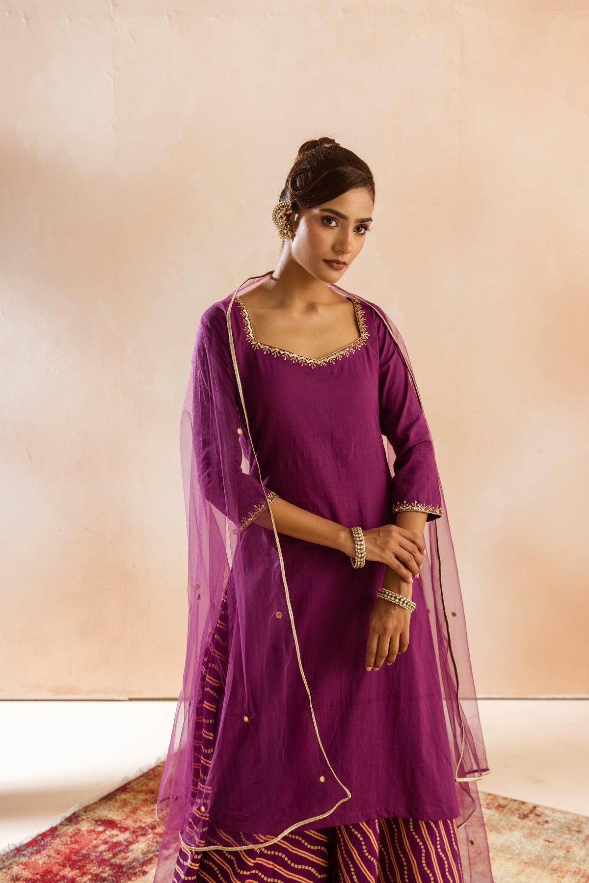 Jamun Sleeved-The Line (Purple)
