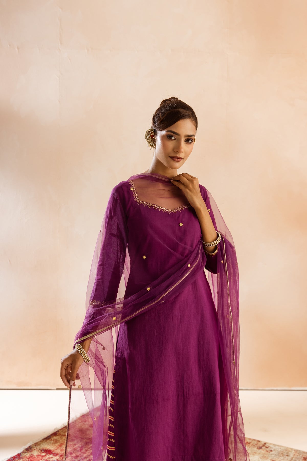 Jamun Sleeved-The Line (Purple)