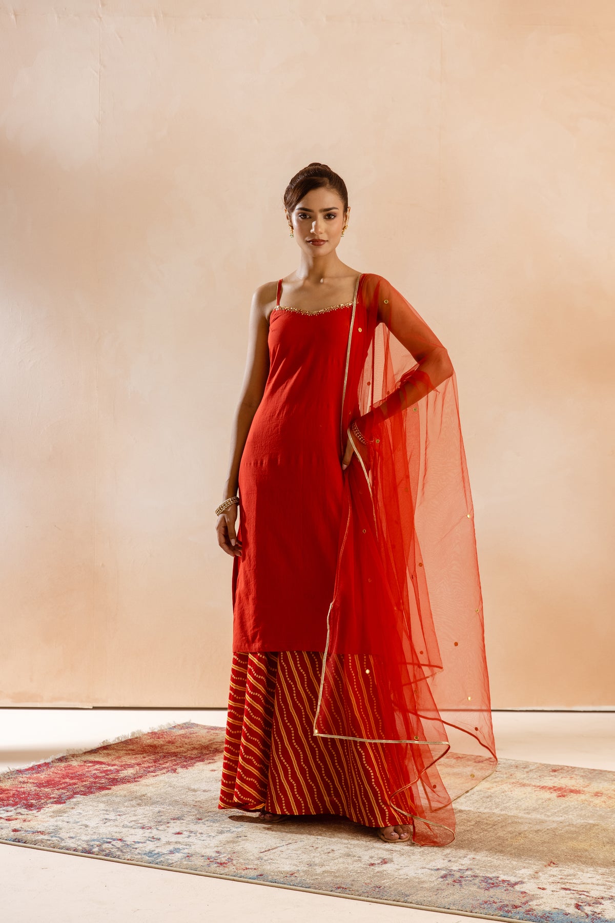 Kesar Thin Strap-The Line (Red)