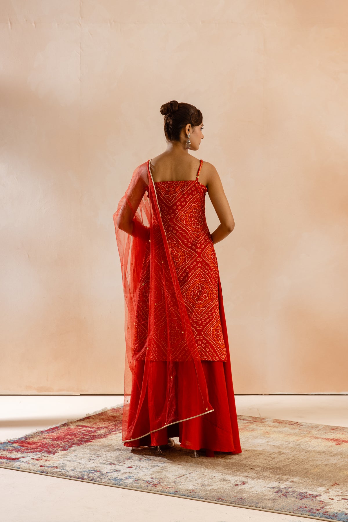 Kesar Thin Strap-The Print (Red)