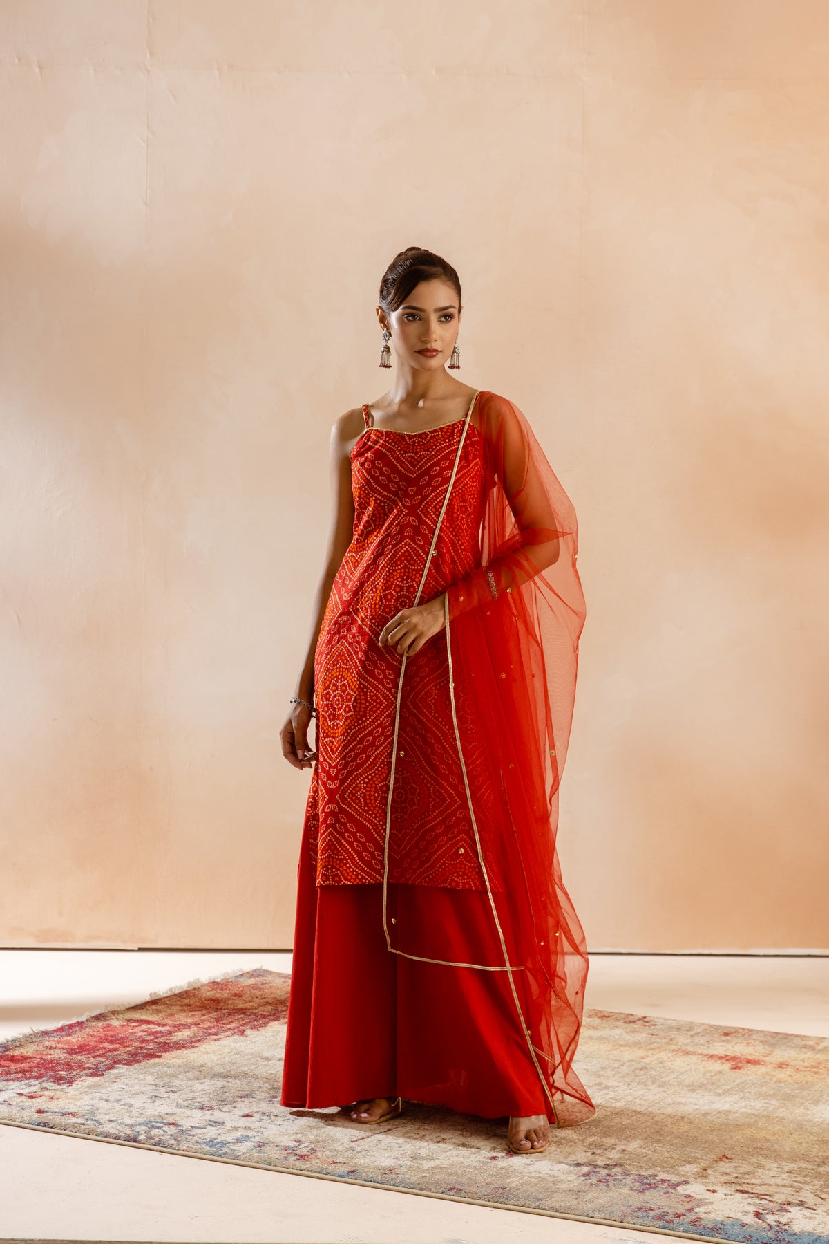 Kesar Thin Strap-The Print (Red)