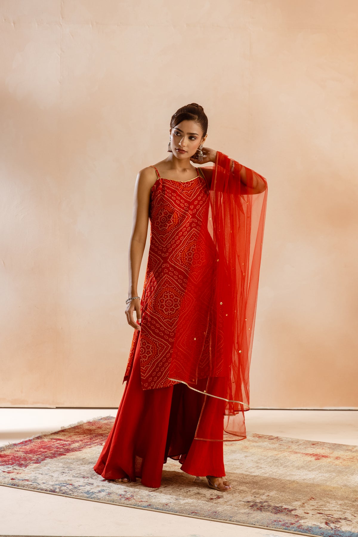 Kesar Thin Strap-The Print (Red)
