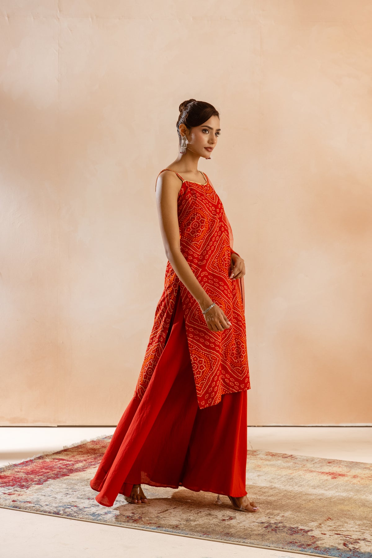 Kesar Thin Strap-The Print (Red)