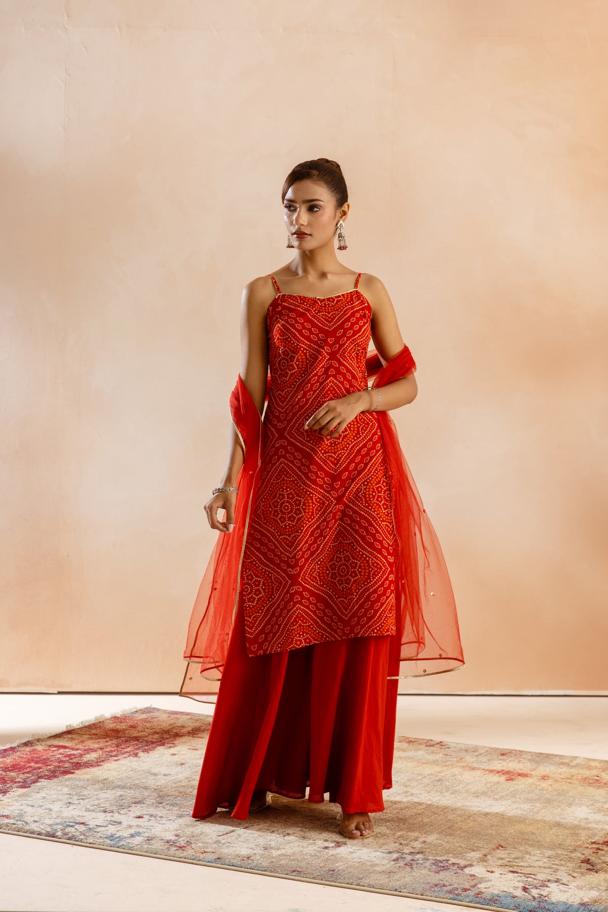 Kesar Thin Strap-The Print (Red)