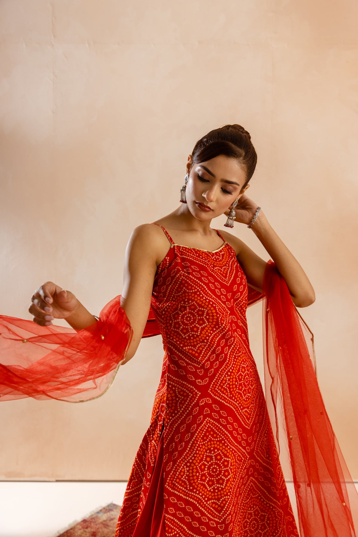 Kesar Thin Strap-The Print (Red)