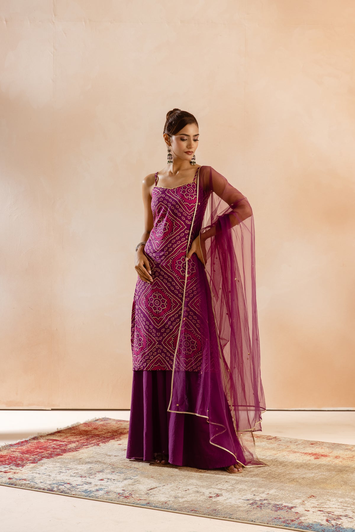 Jamun Thin Strap-The Print (Purple)