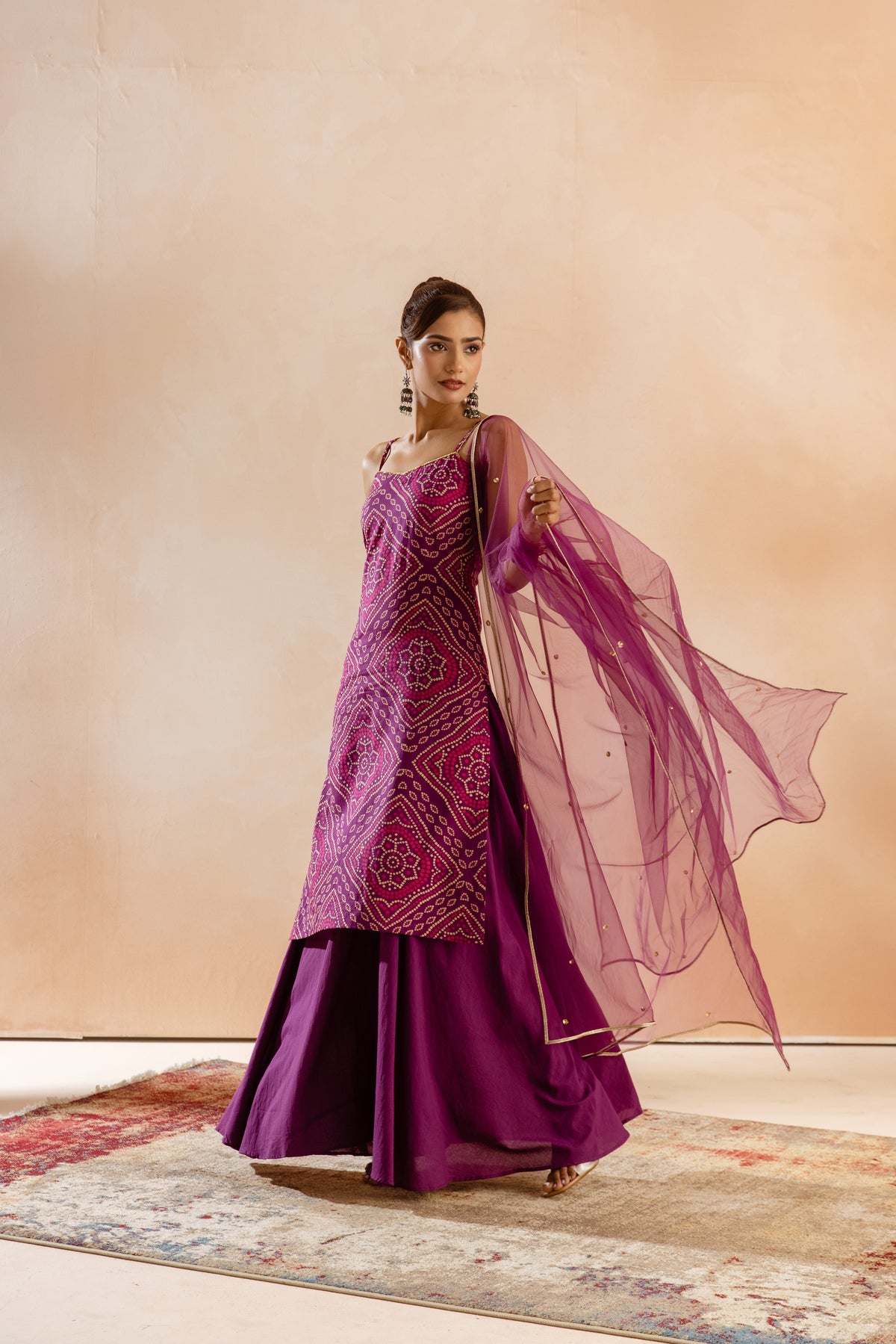 Jamun Thin Strap-The Print (Purple)