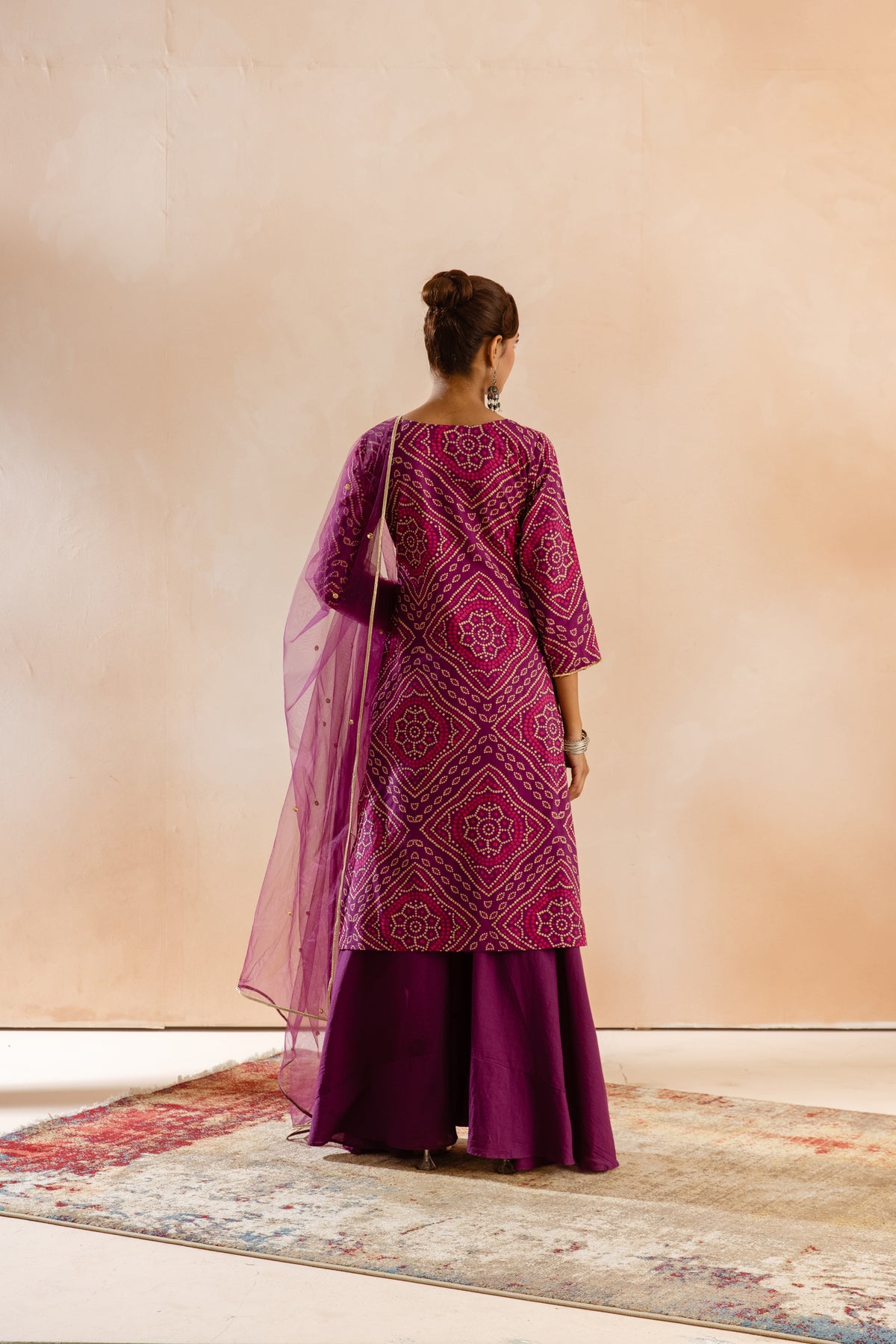 Jamun Sleeved-The Print (Purple)