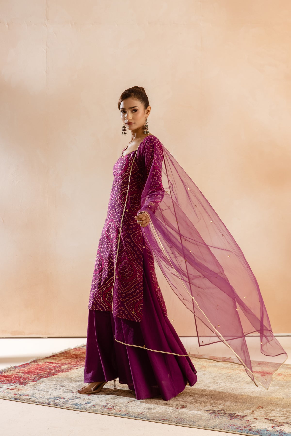 Jamun Sleeved-The Print (Purple)
