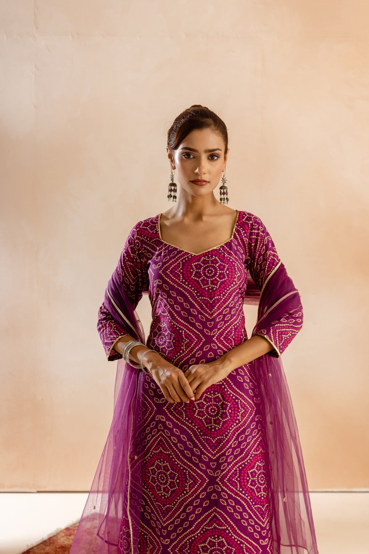 Jamun Sleeved-The Print (Purple)