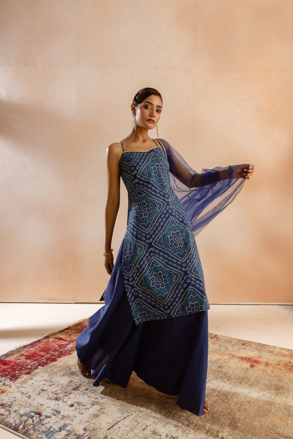 Neel Thin Strap-The Print (Blue)