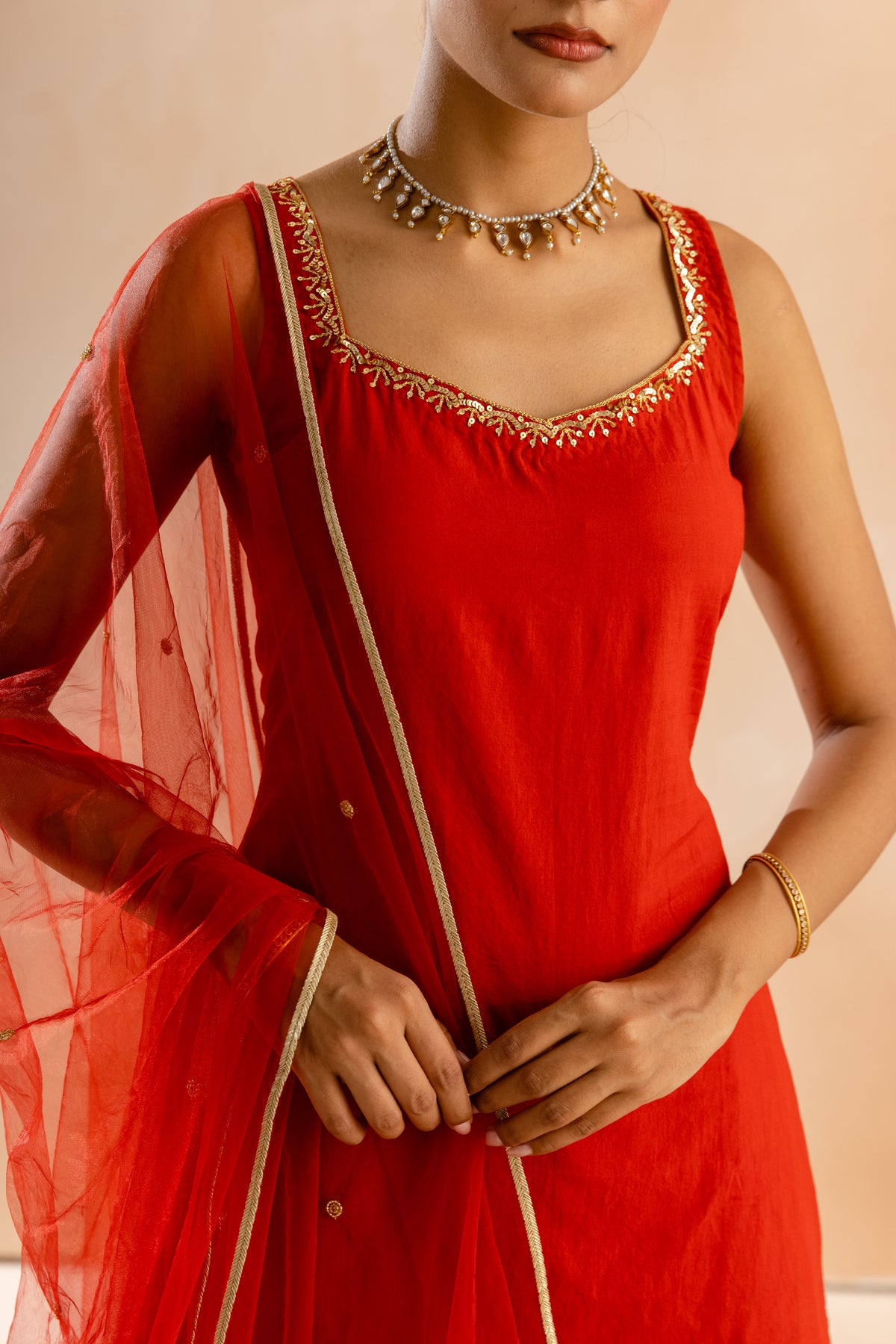 Kesar Thick Strap-The Flare (Red)