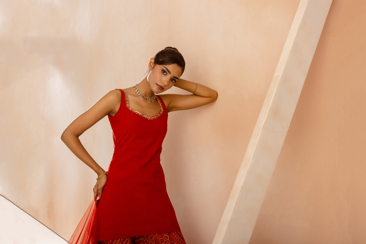 Kesar Thick Strap-The Flare (Red)