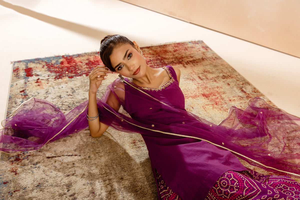 Jamun Thick Strap-The Flare (Purple)