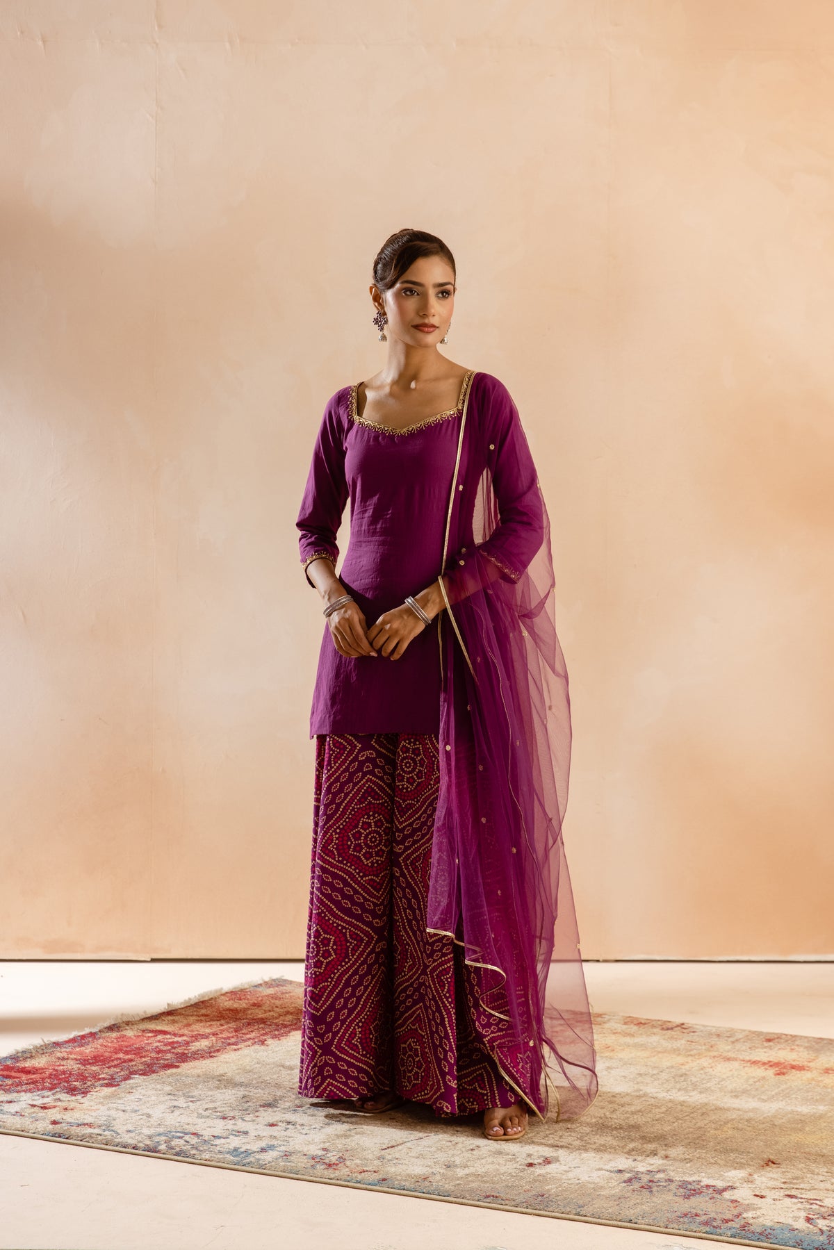 Jamun Sleeved-The Flare (Purple)