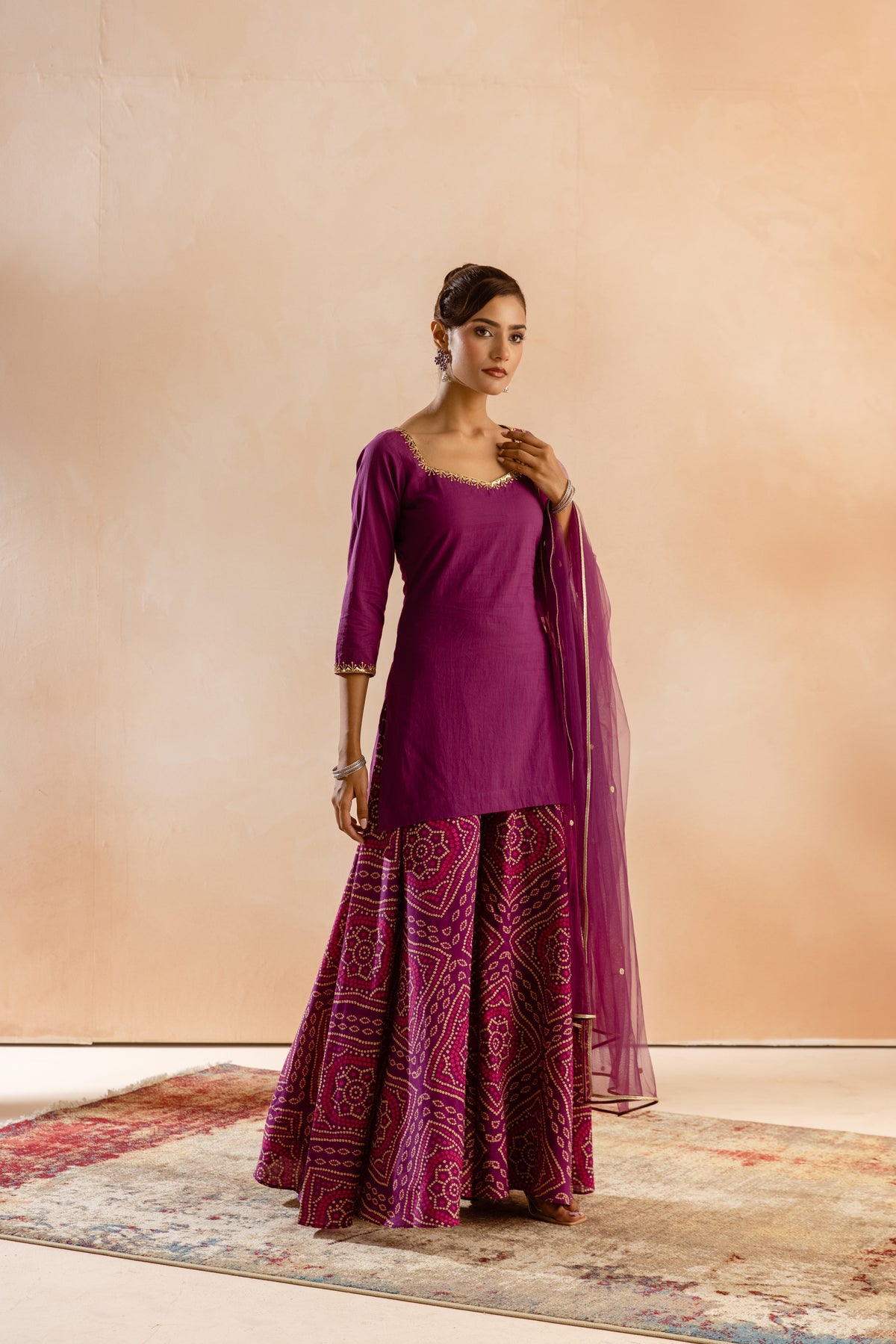Jamun Sleeved-The Flare (Purple)
