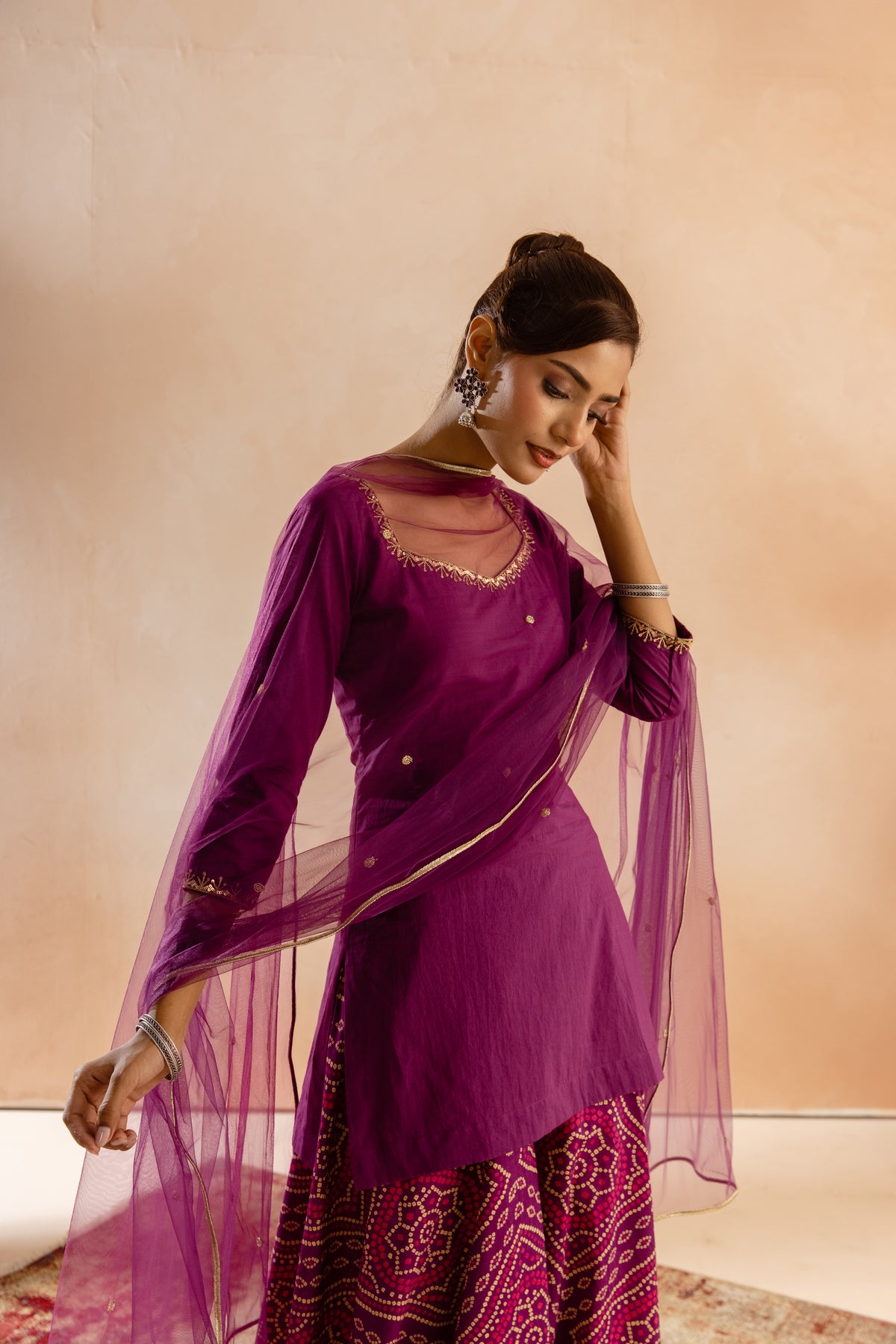 Jamun Sleeved-The Flare (Purple)