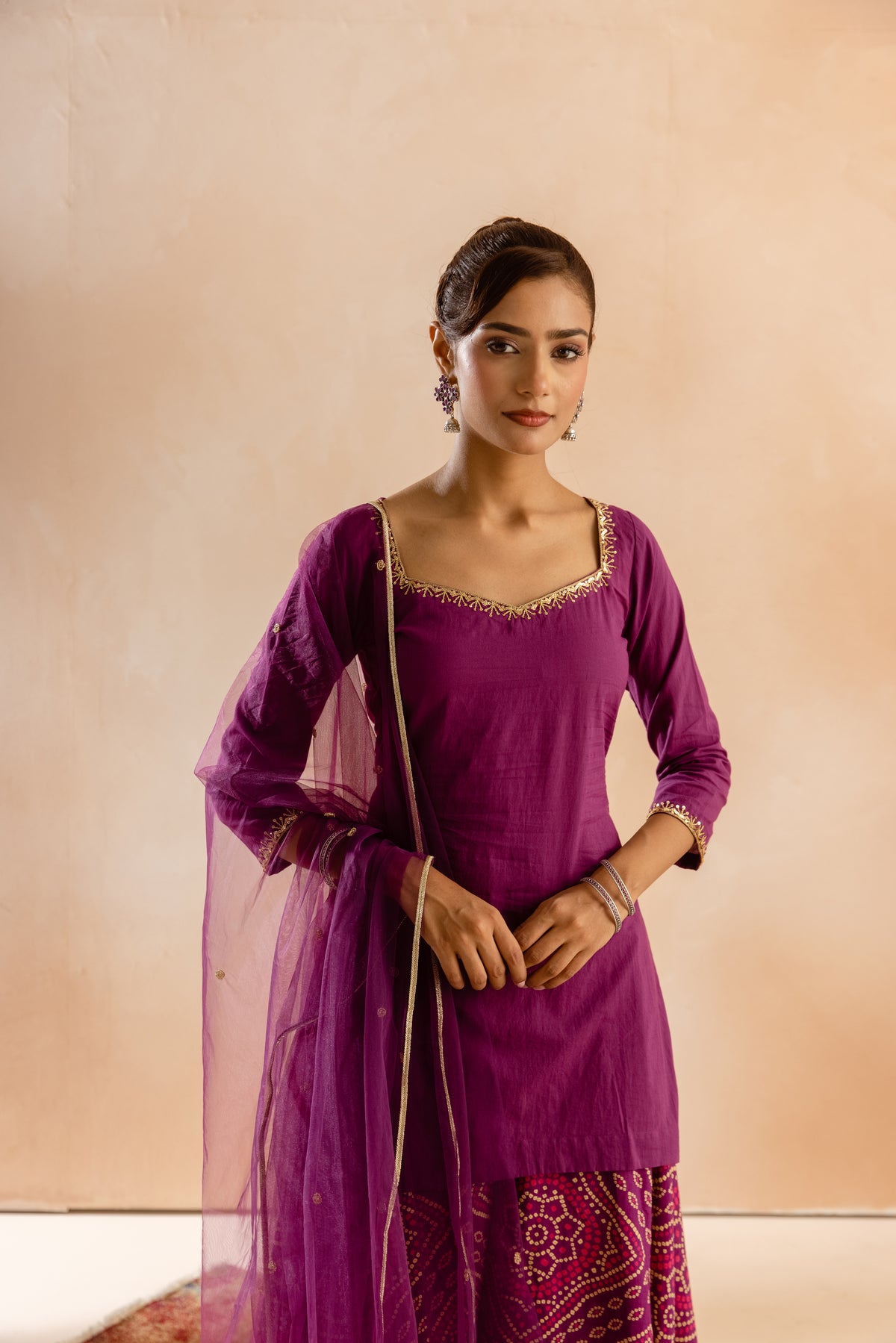 Jamun Sleeved-The Flare (Purple)